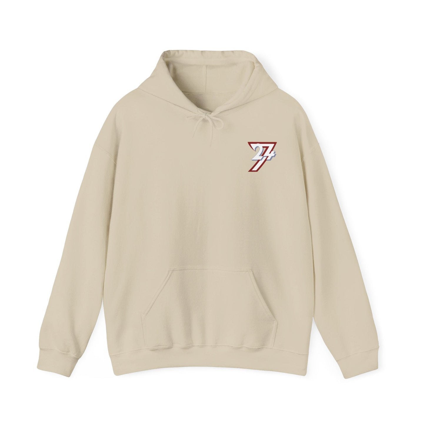 Unique Design TwentyFourSeven Printed Hoodie sand