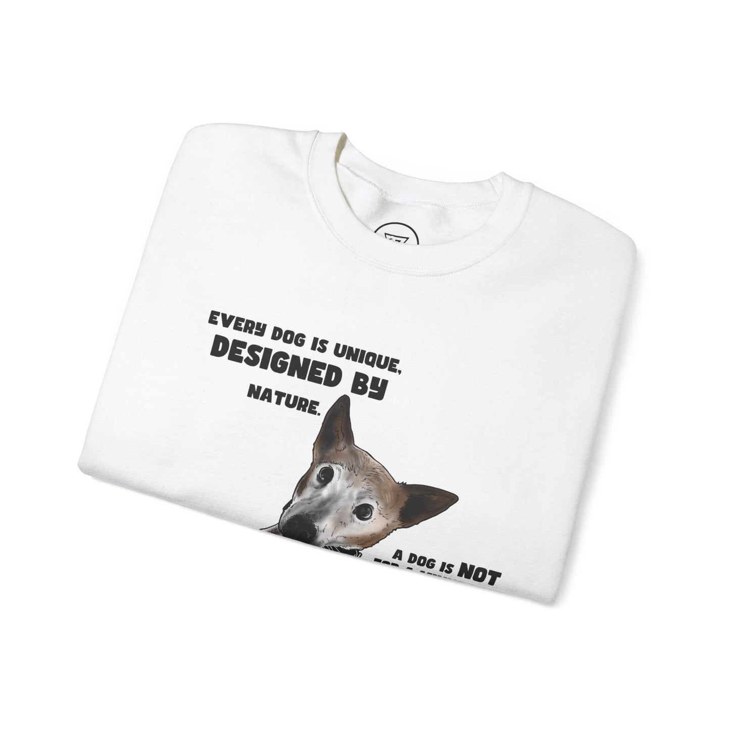 Dog Lover Sweatshirt Jack Russel on jumper dog sweatshirt white collar