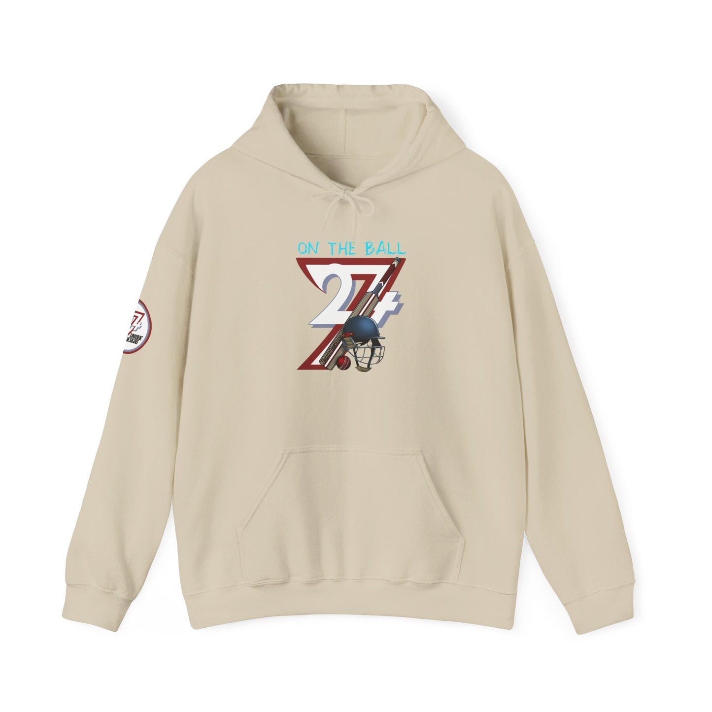 Unique Design Cricket Printed Unisex custom Hoodie sand