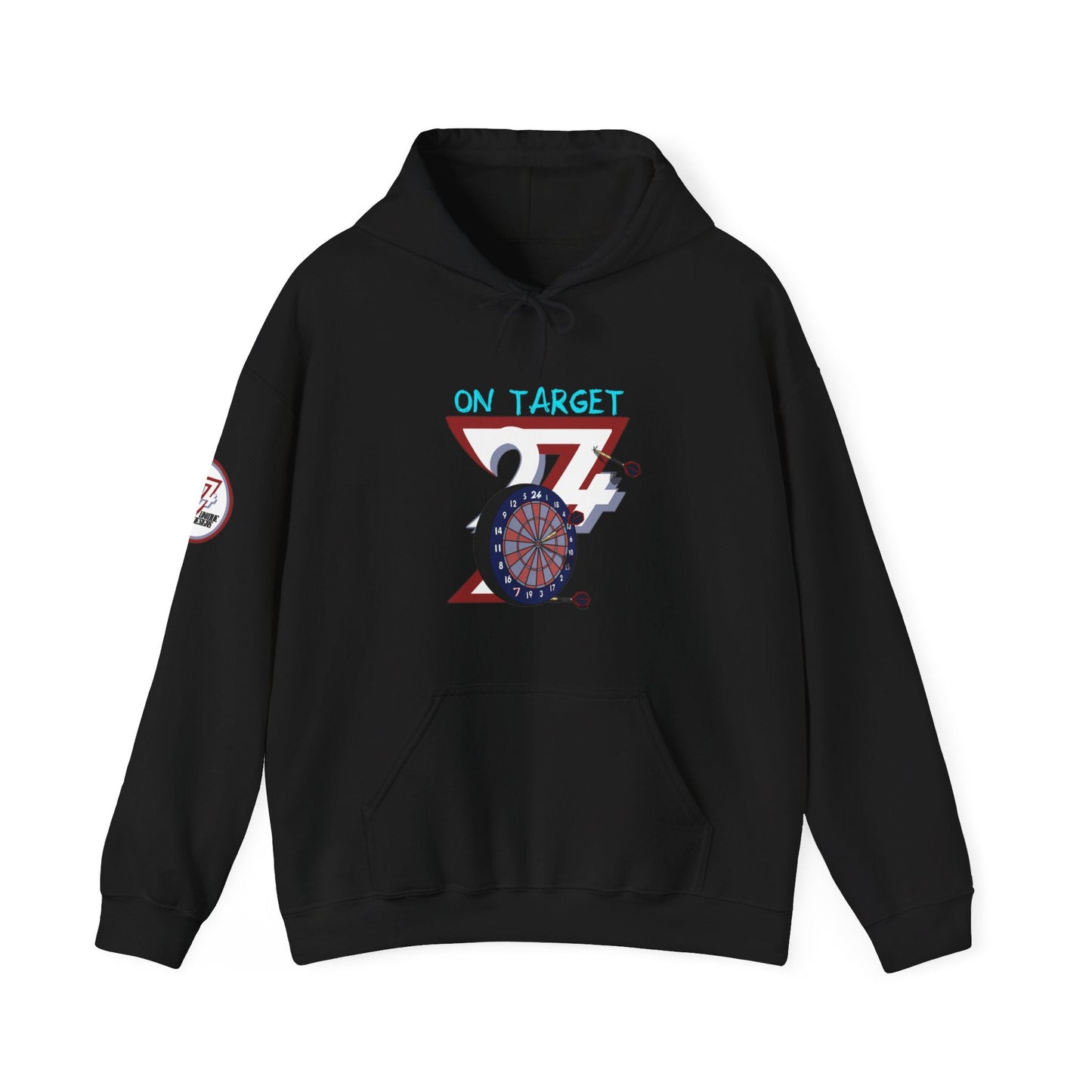 Unique Design Darts Hoodie black