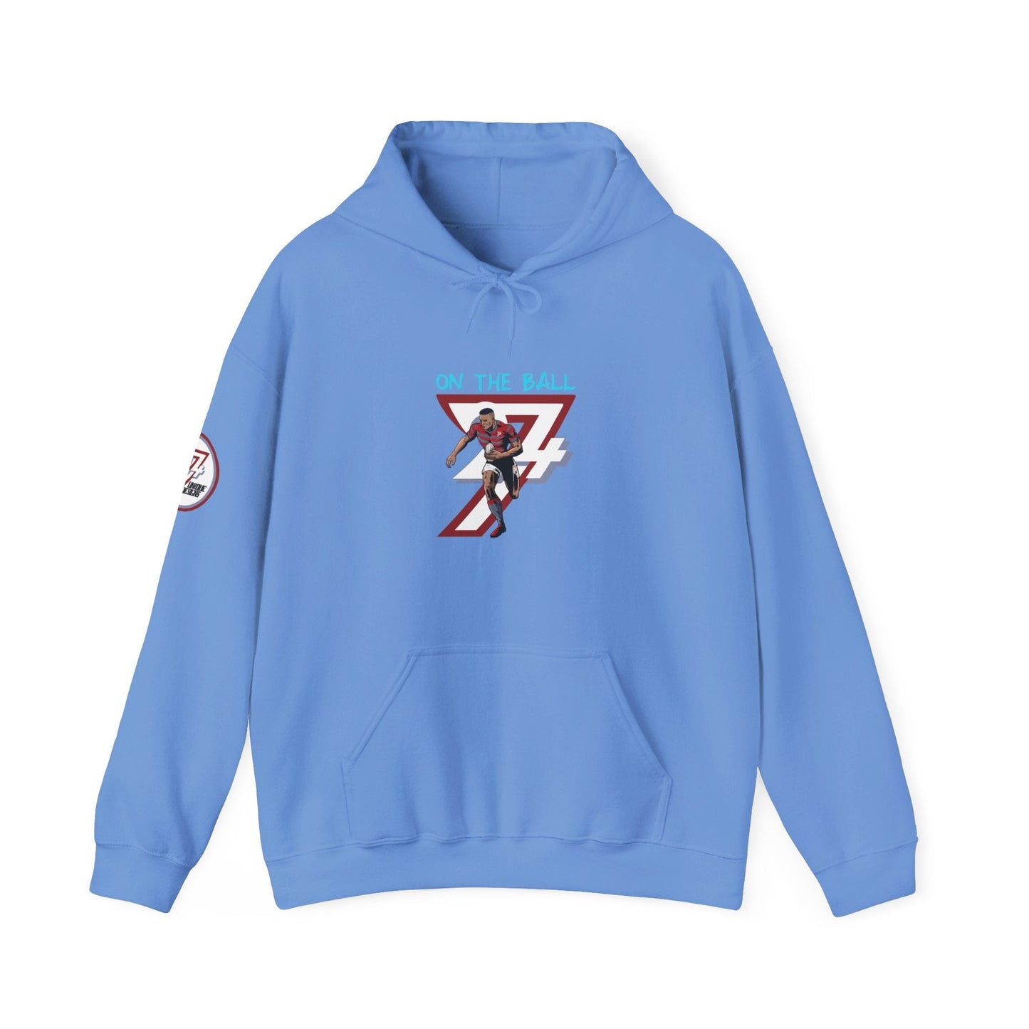 Unique Design Rugby Hoodie light blue