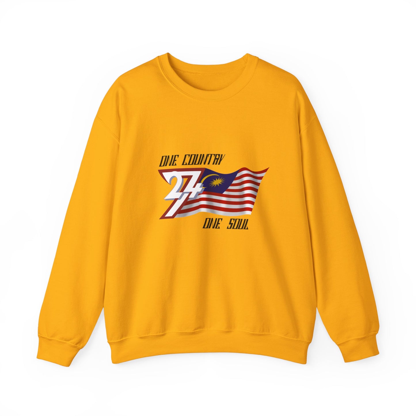 Unique Design Malaysia Flag sweatshirt gold