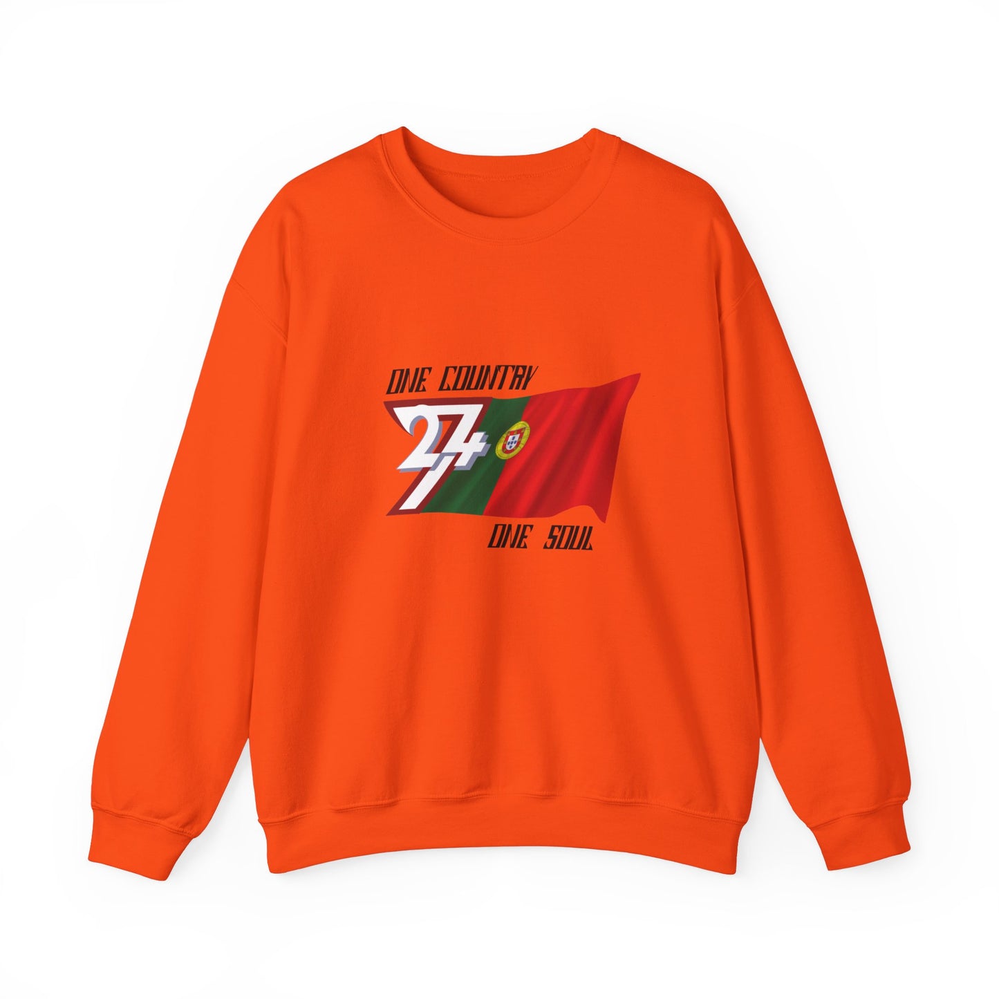 Unique Design 24/7 Portugal Flag Sweatshirt orange