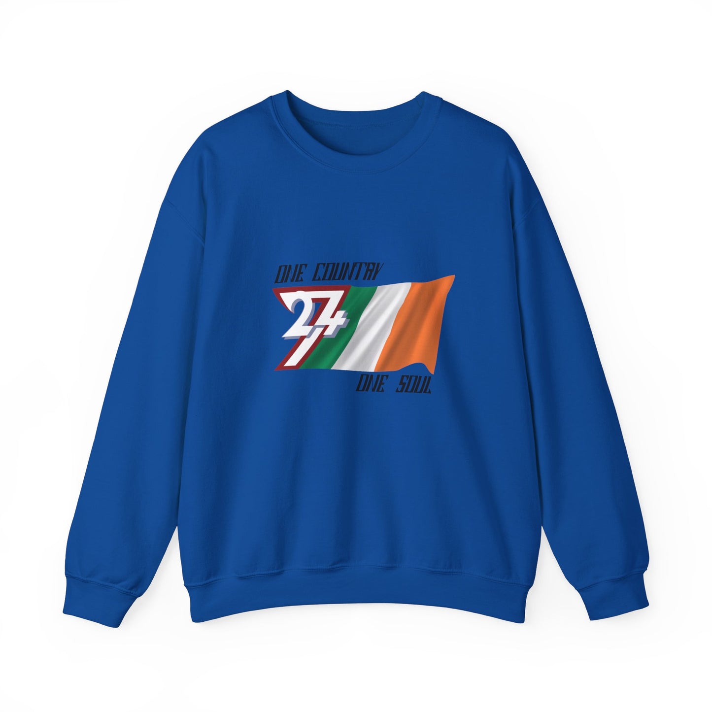 Unique Design Ireland Flag sweatshirt royal