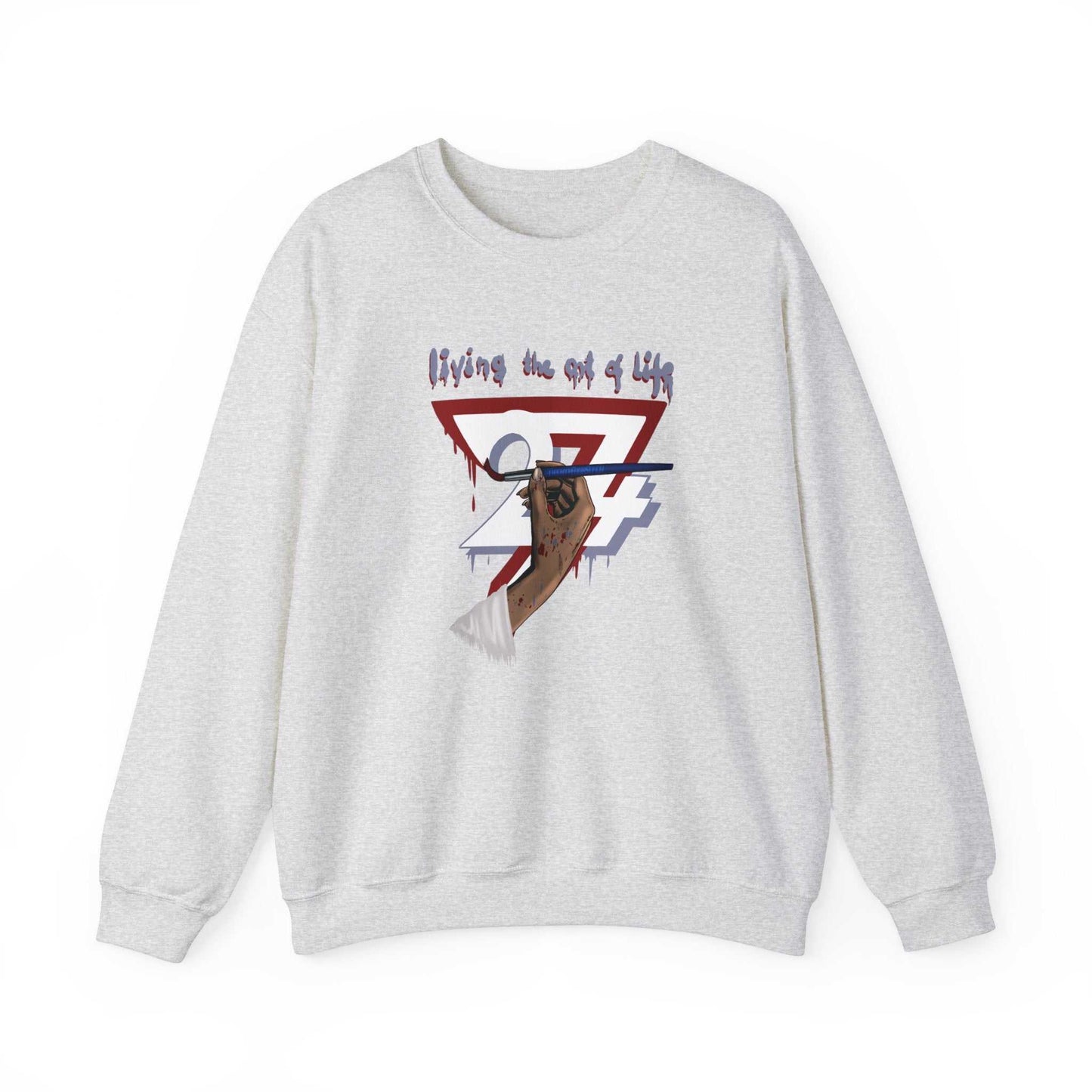 Unique Design The Art of Life Heavy Blend™ Crewneck Sweatshirt ash