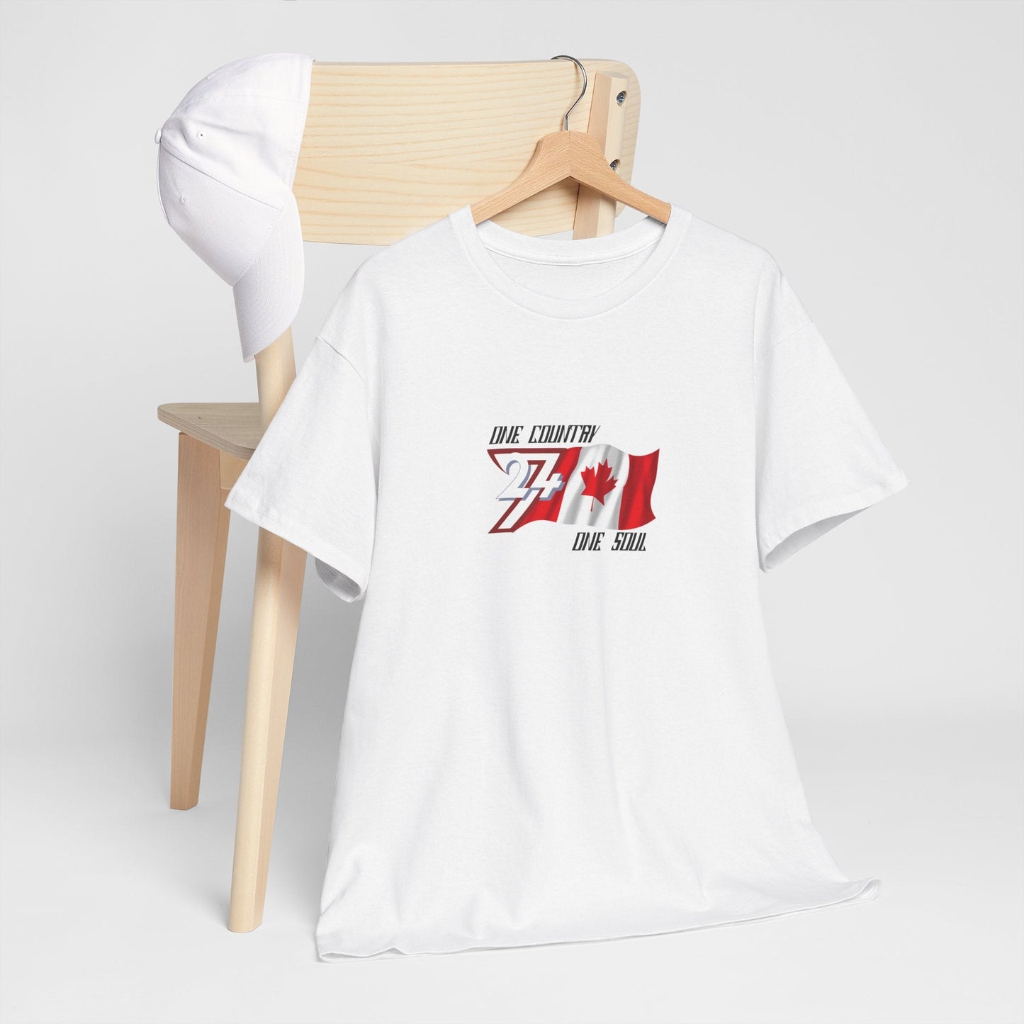 Unique Design Canada Flag Printed custom T-shirt white