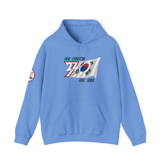 Unique Design 24/7 South Korea Flag custom hoodie carolina blue