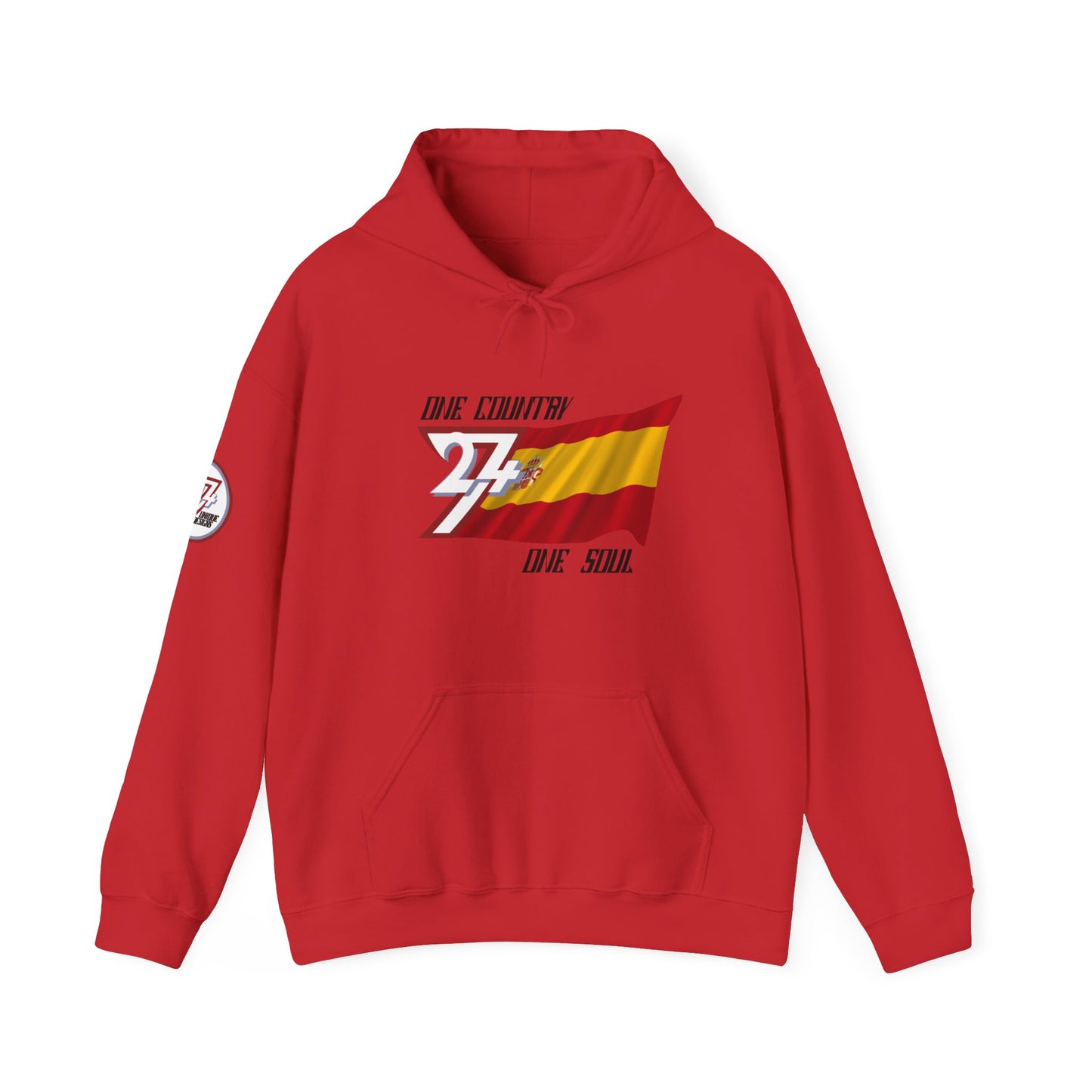 Unique Design Spain Flag custom hoodie red