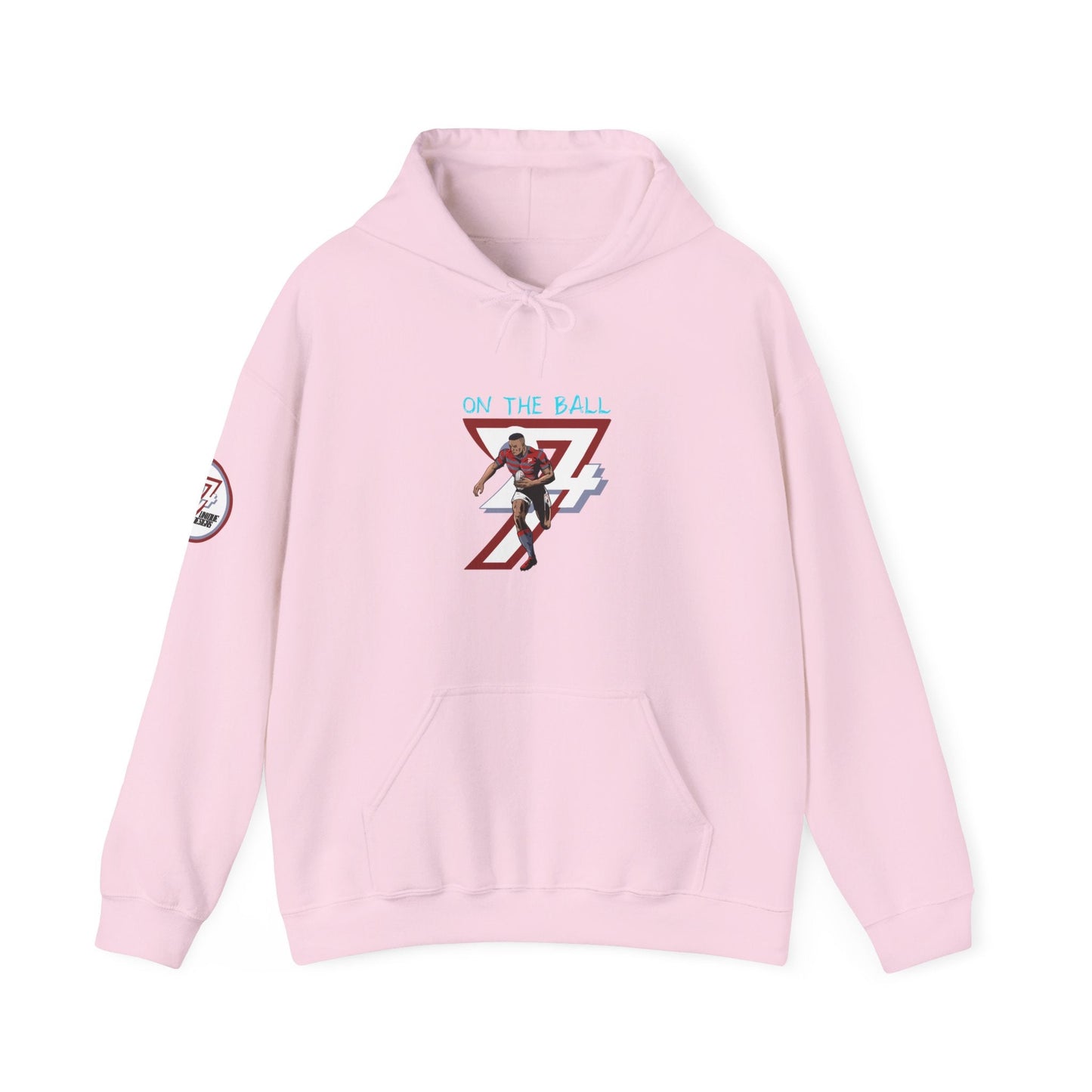 Unique Design Rugby Hoodie light pink