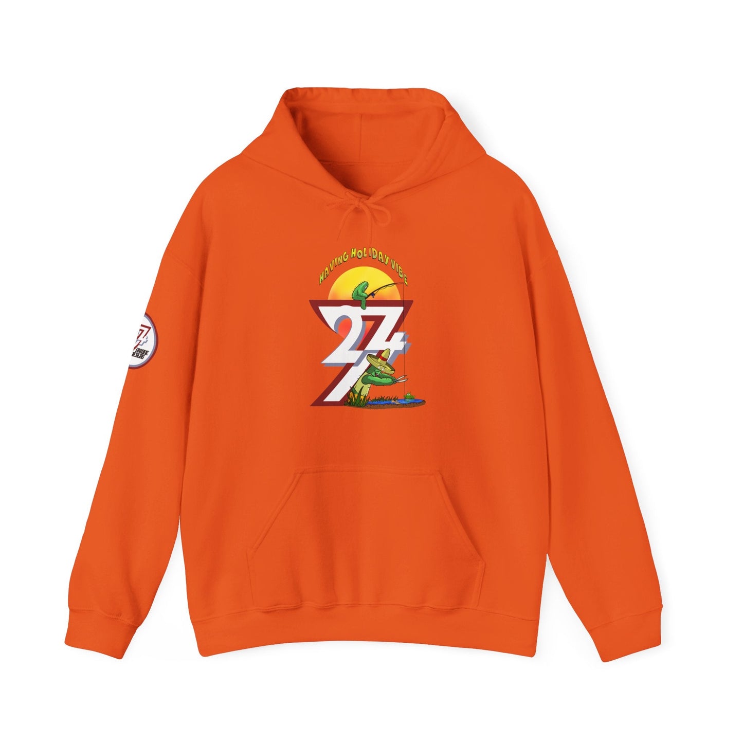 Leonando Fishing Holiday Special Unique Design custom Hoodie orange