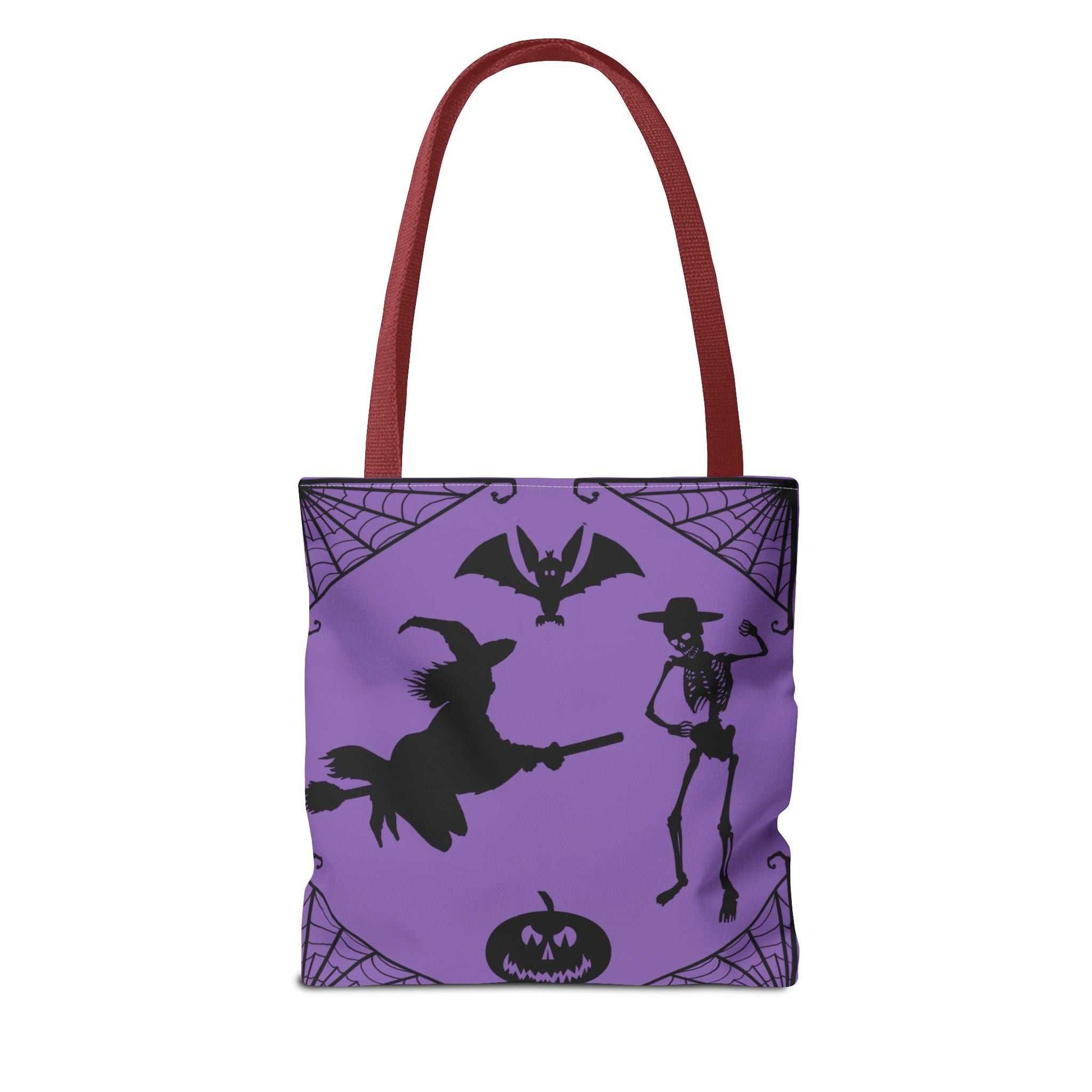 Spooky Halloween Tote Bag small red back