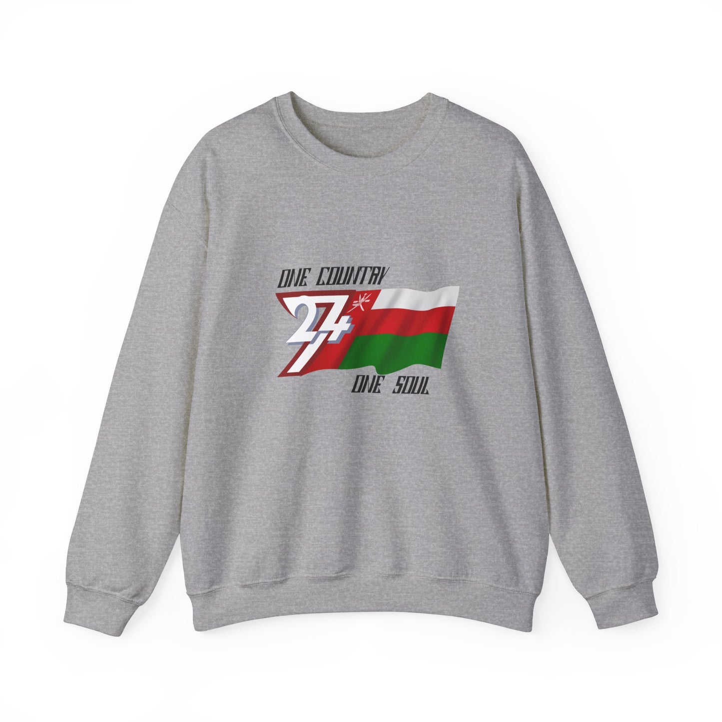 Unique Design Oman Flag sweatshirt sport grey