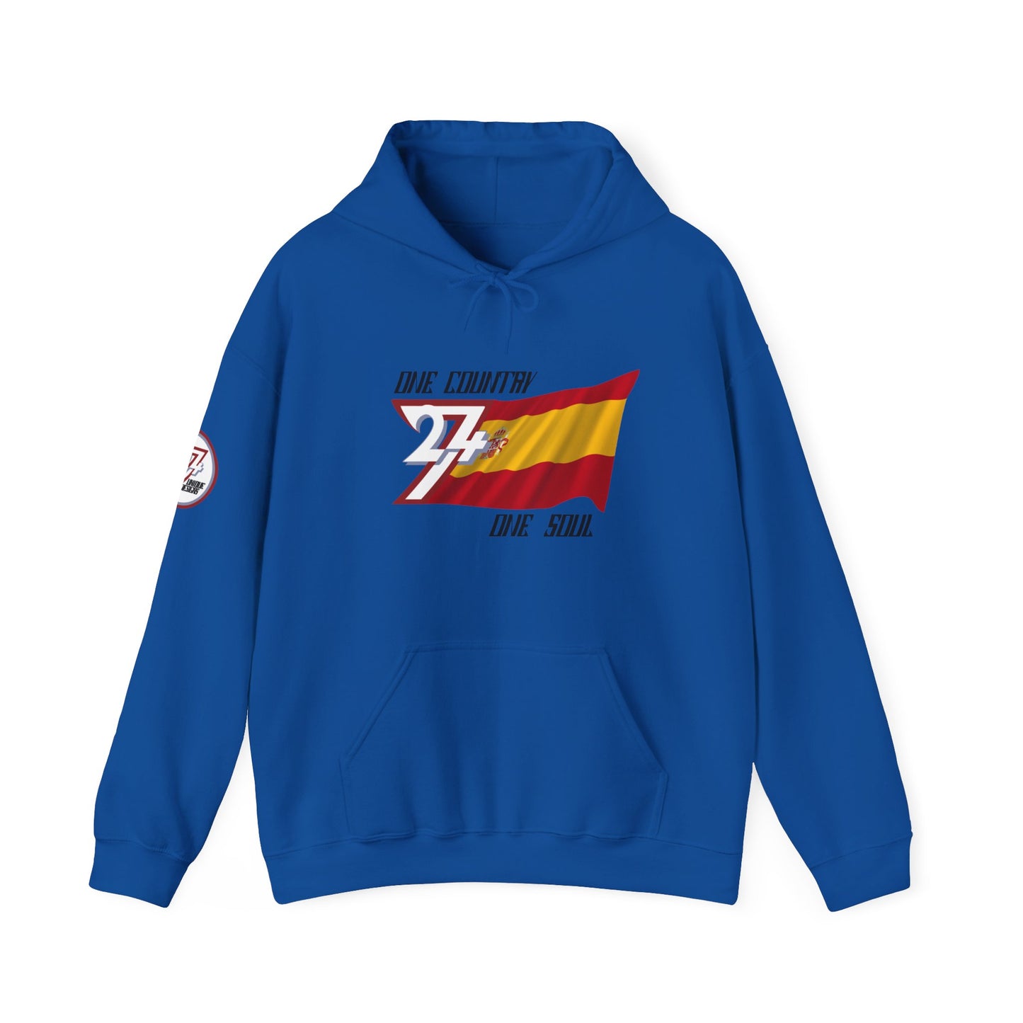 Unique Design Spain Flag custom hoodie royal