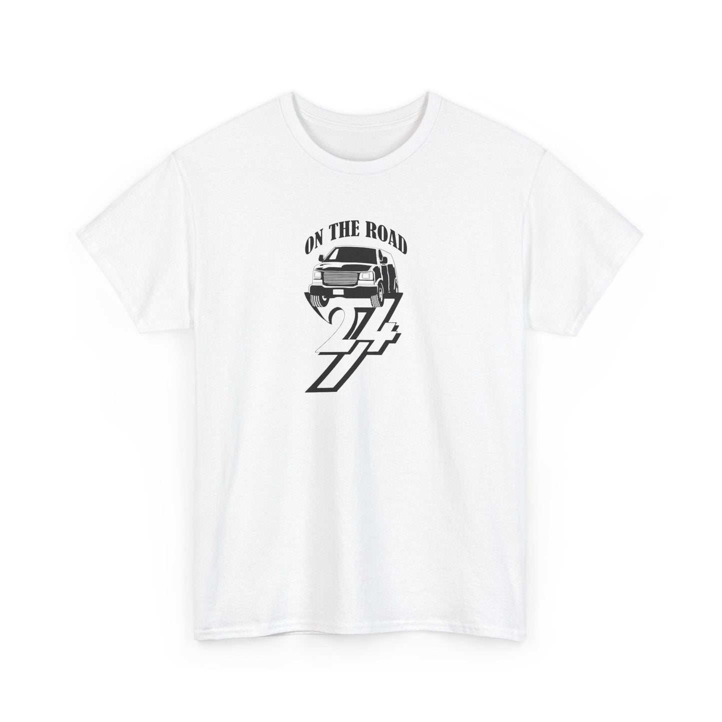 Unique T-shirt On The Road Van black unisex T-shirt white