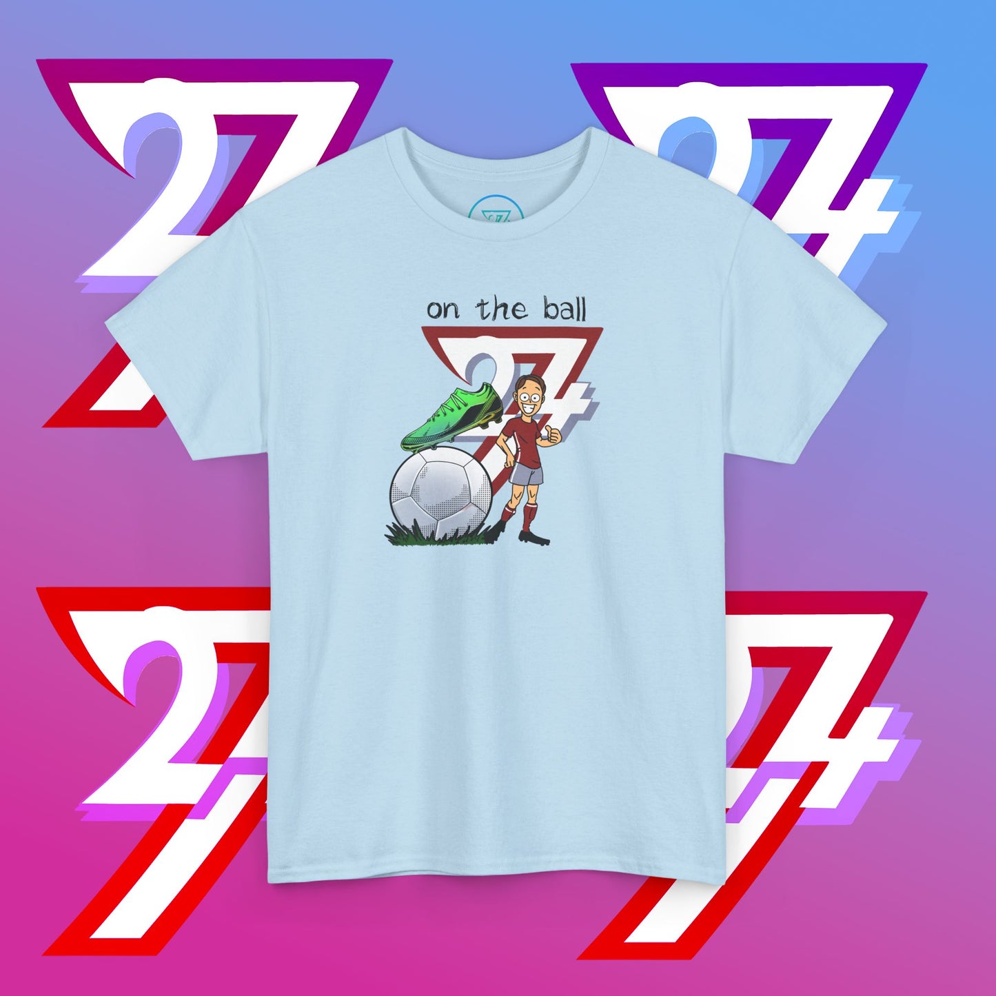 Football Cartoon Tee — Hand-Drawn Soccer Illustration Gift