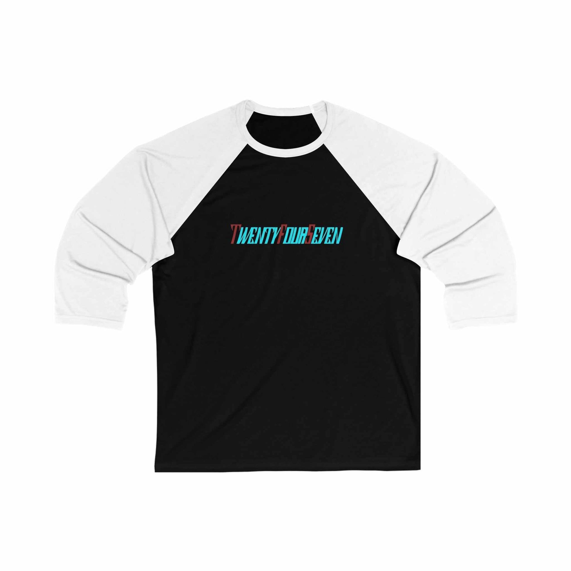 Unique Design TwentyFourSeven Unisex 3\4 Sleeve Baseball Tee