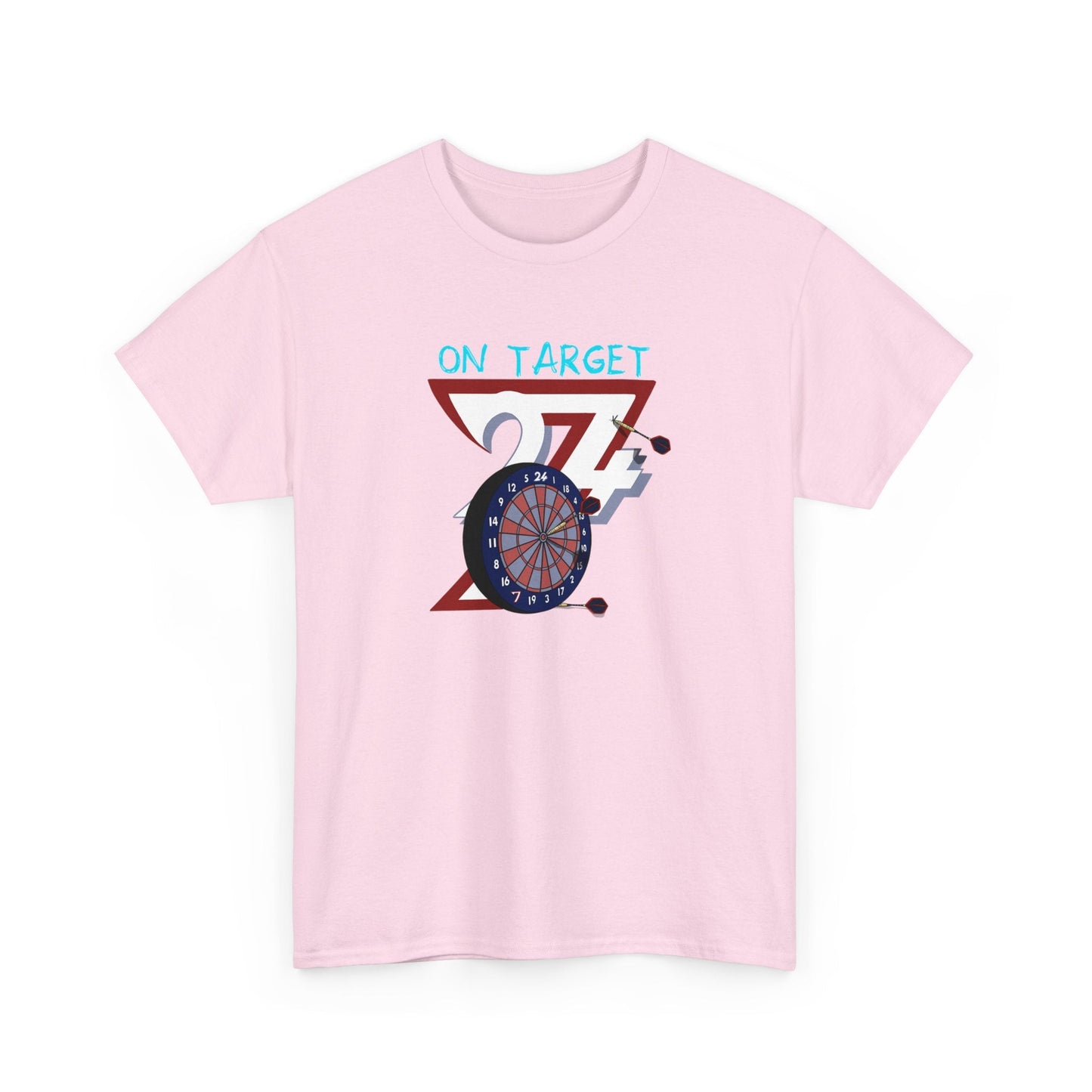 Unique Design Darts Custom T-shirt light pink