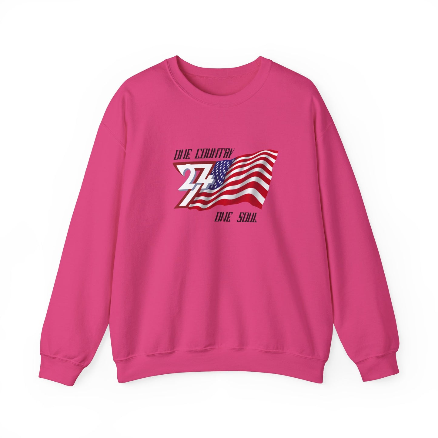 Unique Design USA Flag sweatshirt heliconia