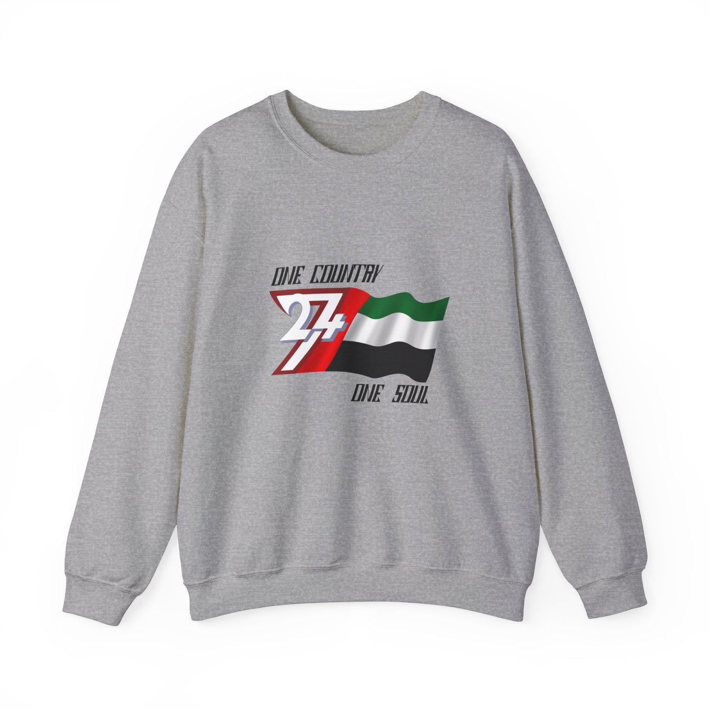 Unique Design Arab Emirates flag sweatshirt sport grey