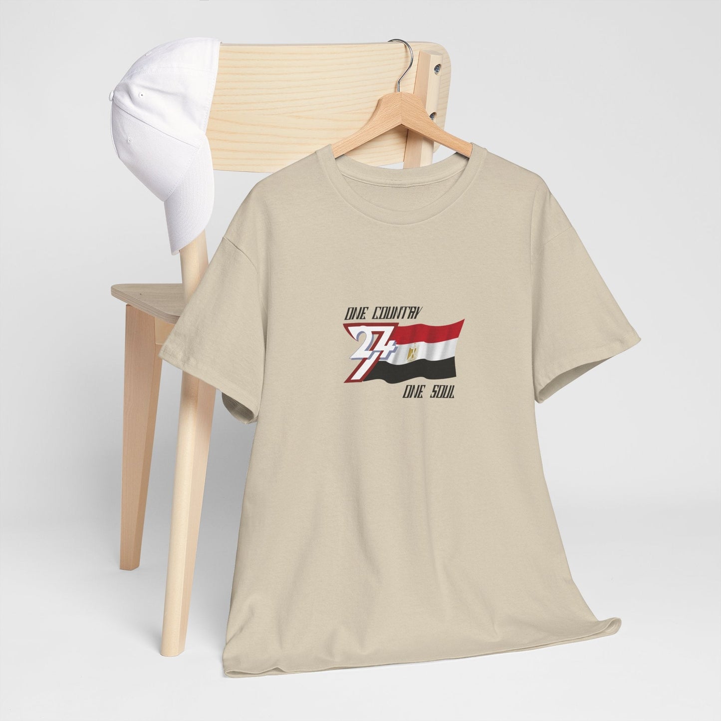 Unique Design Egypt Flag Printed custom T-shirt sand