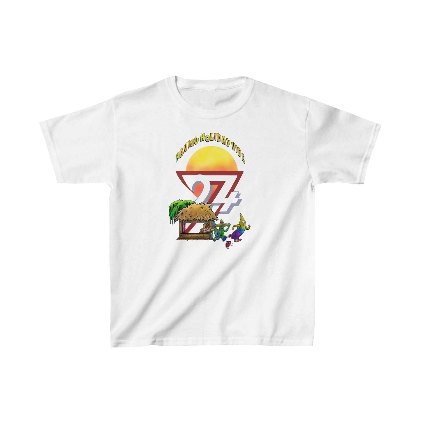 Unique Design kids clothing Kids t-shirt Leonando Banana Boat Hire white