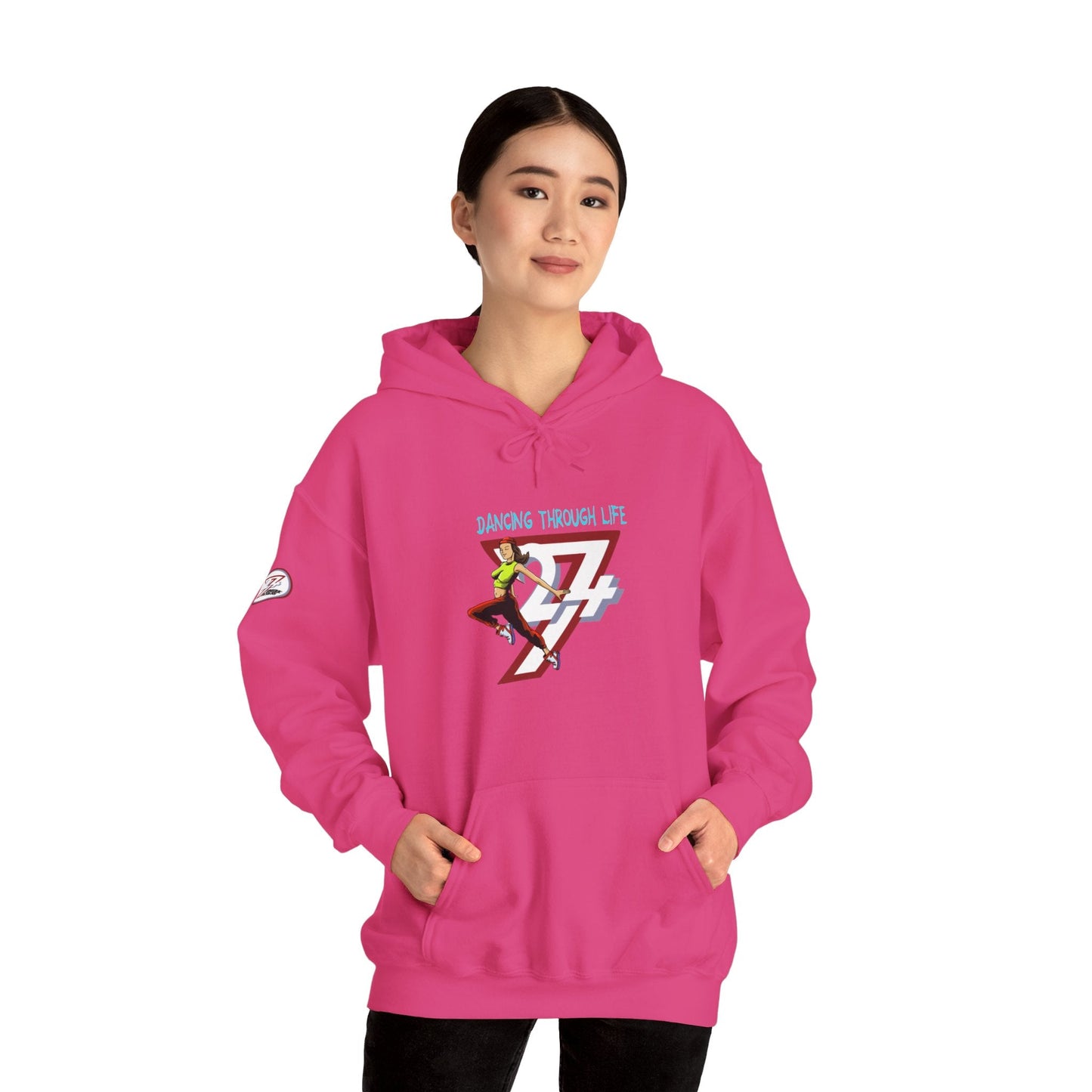 Unique Design Street Dancing Girl Printed Unisex custom Hoodie heliconia