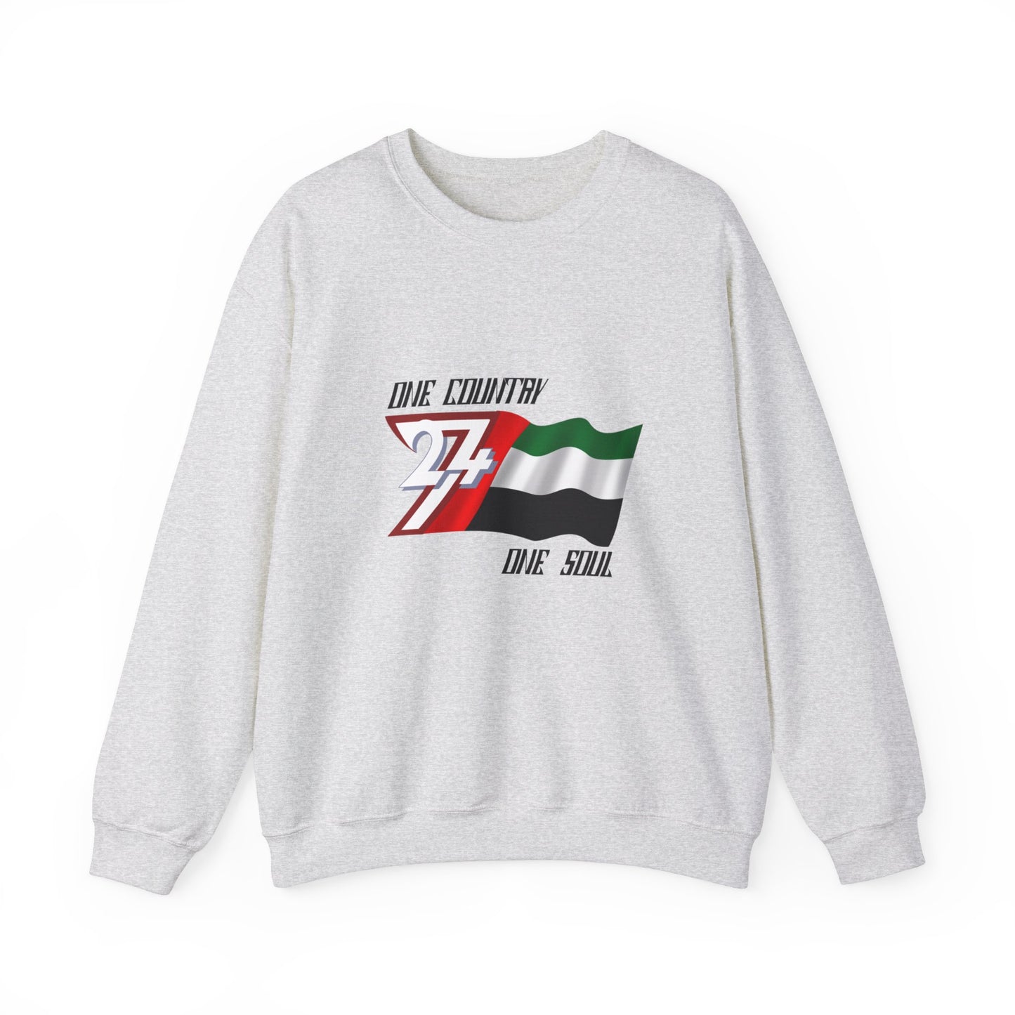 Unique Design Arab Emirates flag sweatshirt ash