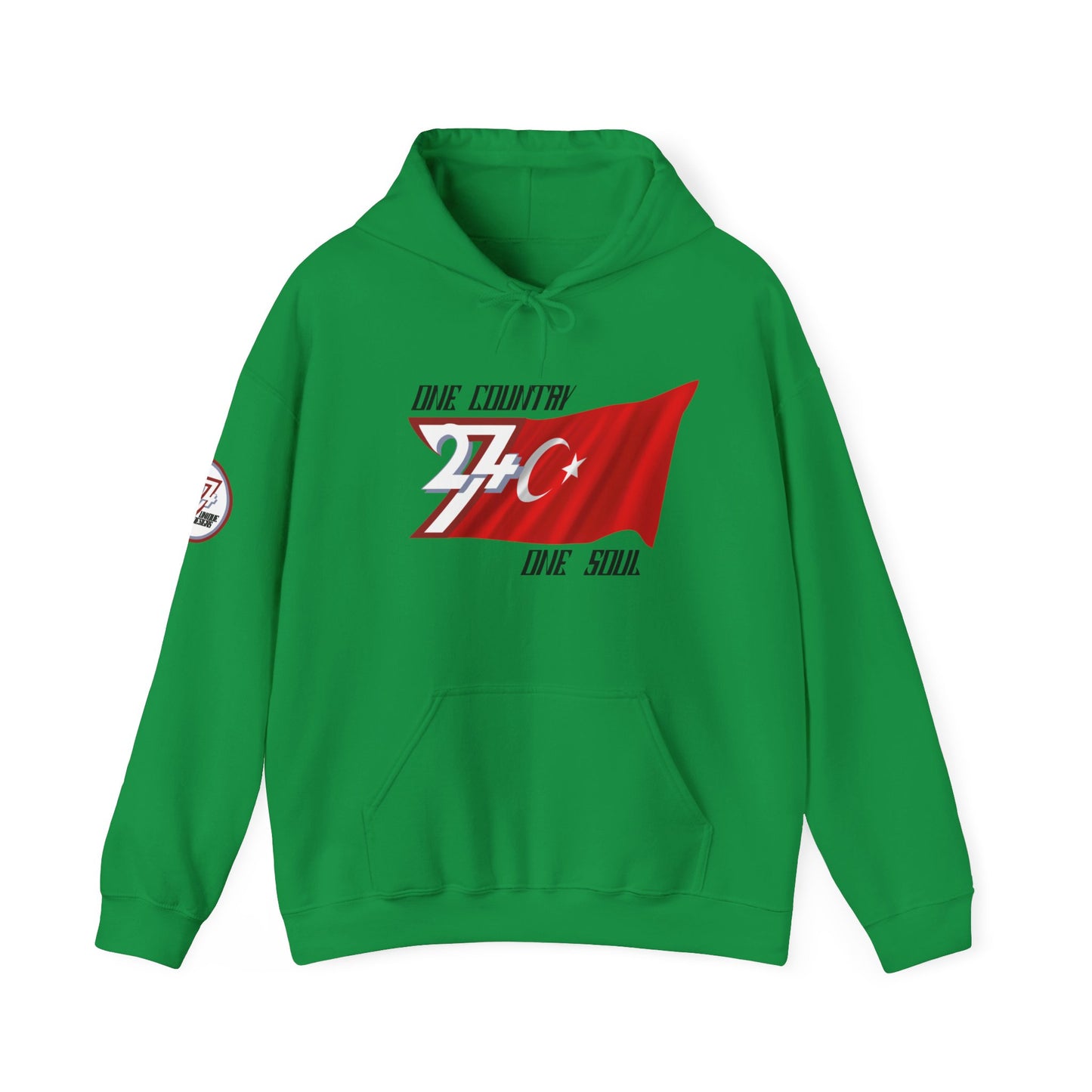 Unique Design Turkey Flag custom hoodie irish green