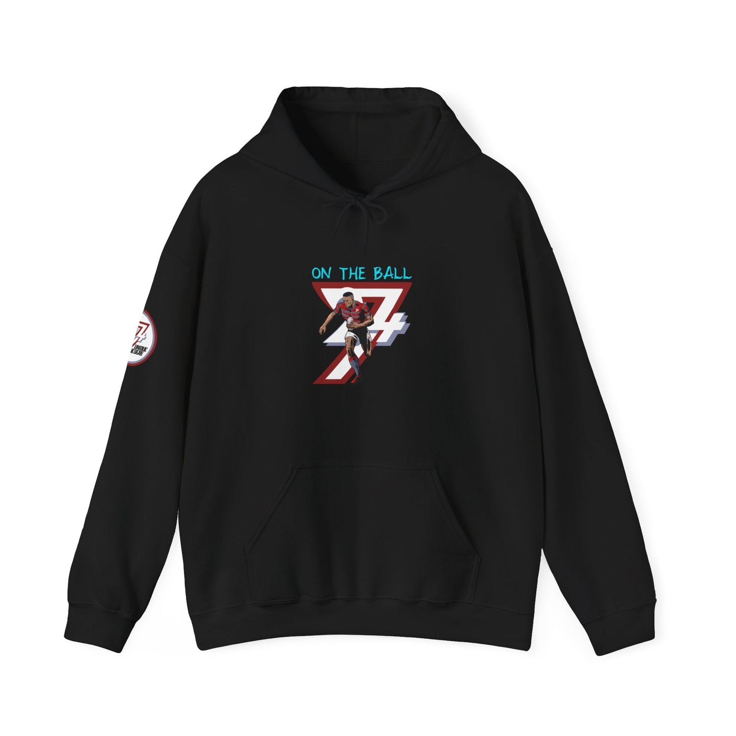 Unique Design Rugby Hoodie black