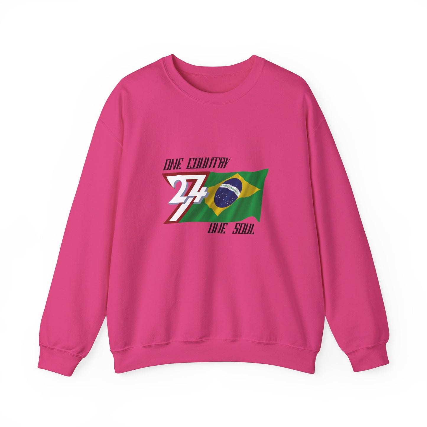 Unique Design Brazil Flag sweatshirt heliconia