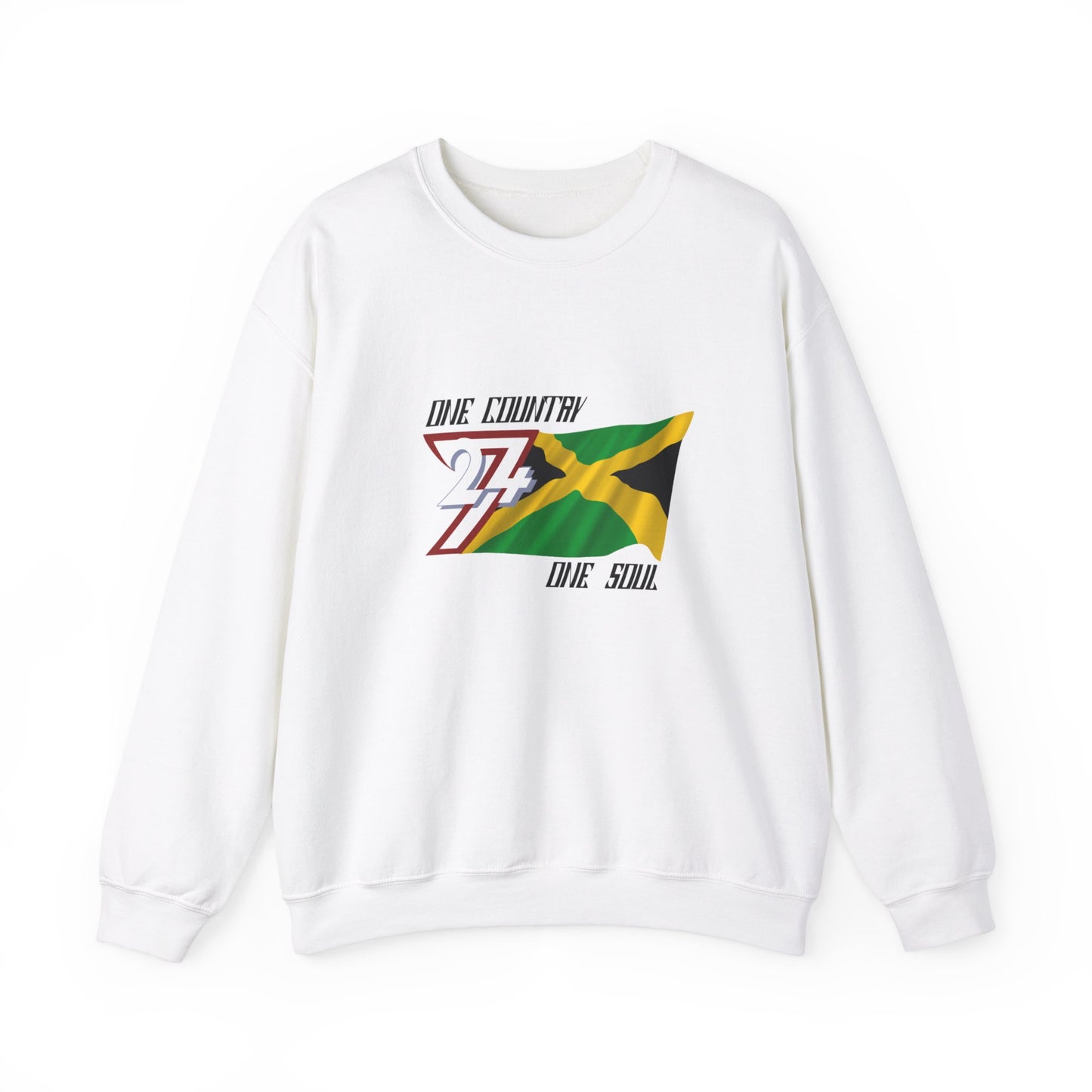 Unique Design Jamaica Flag sweatshirt white