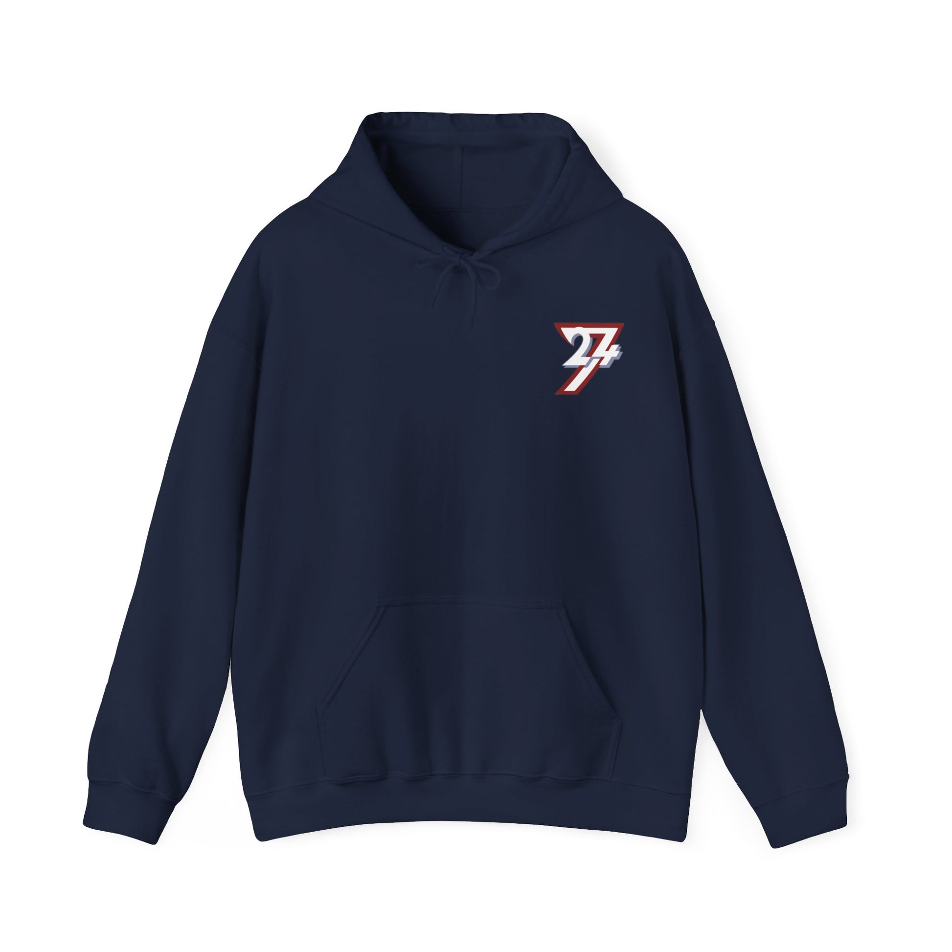 Unique Hoodie - TwentyFourSeven Printed Hoodie by 24/7 Unique Designs navy