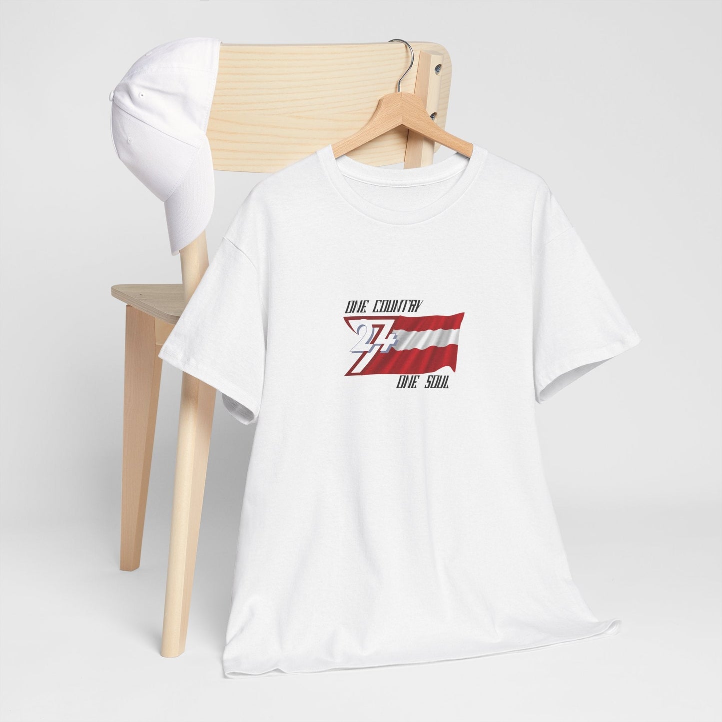 Unique Design Austria Flag Printed custom T-shirt white