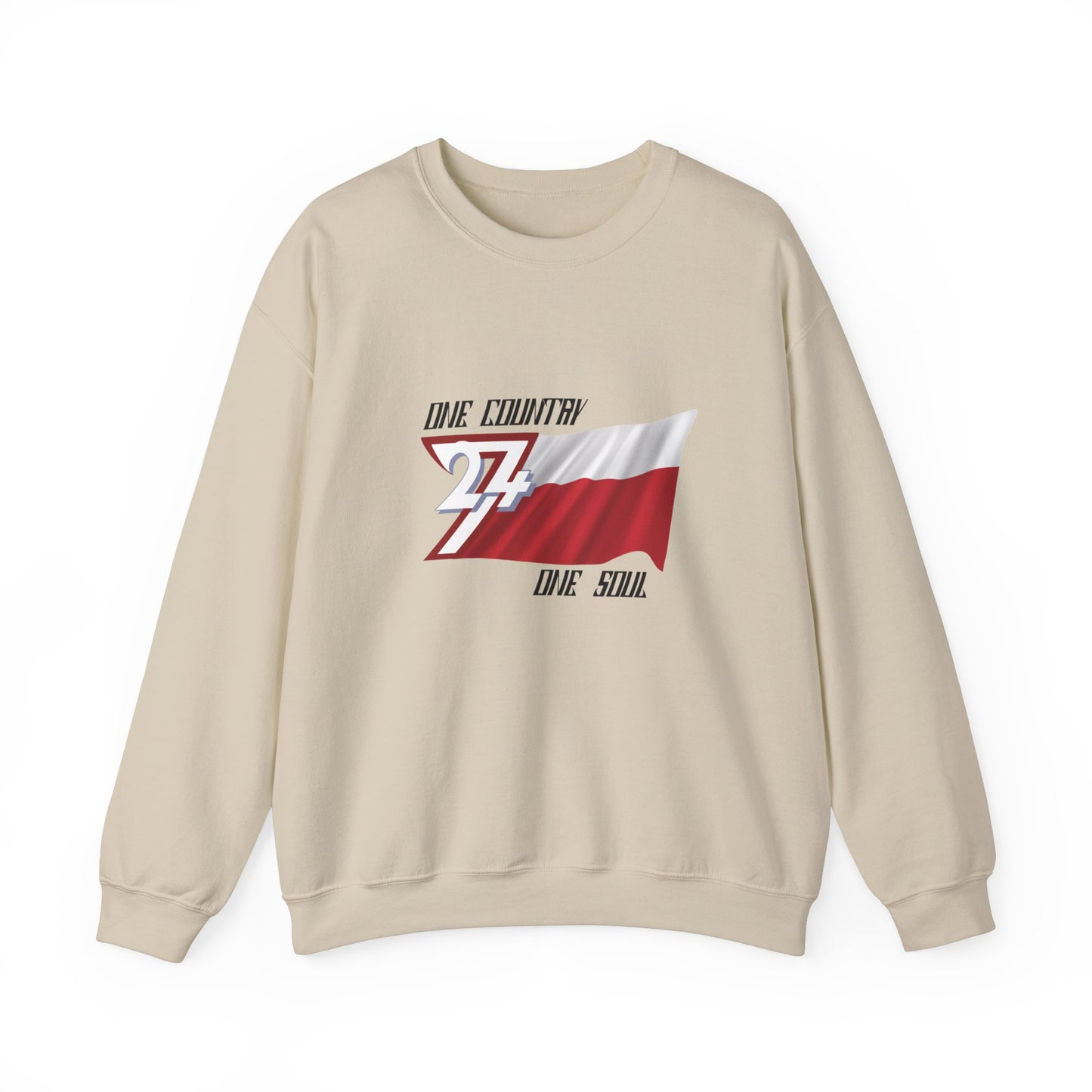 Unique Design Poland Flag sweatshirt sand