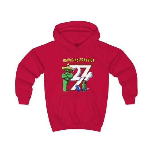 Unique Design Kids Hoodie Leonando Holiday Vibe red