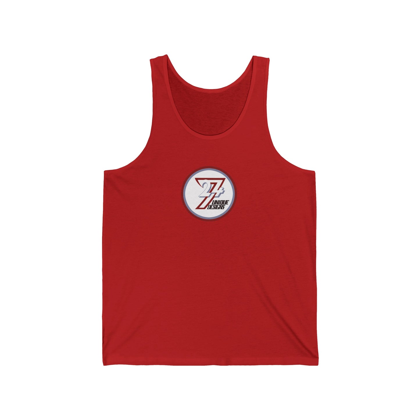 Unique Design 24/7 women's jersey tank red