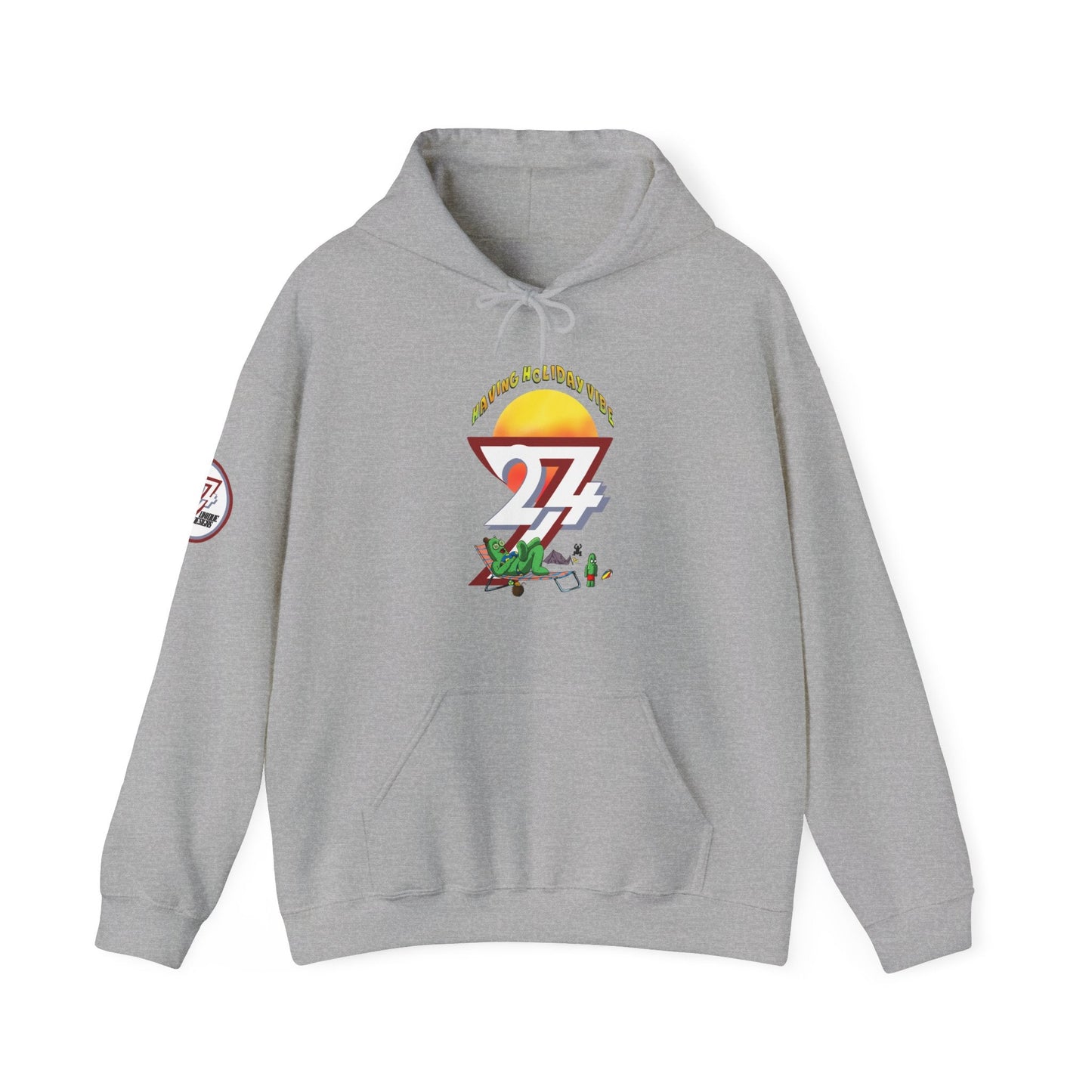 Unique Design Leonando Camping Holiday custom Hoodie sports grey