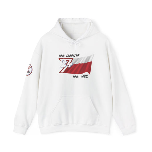 Unique Design 24/7 Poland Flag custom hoodie white