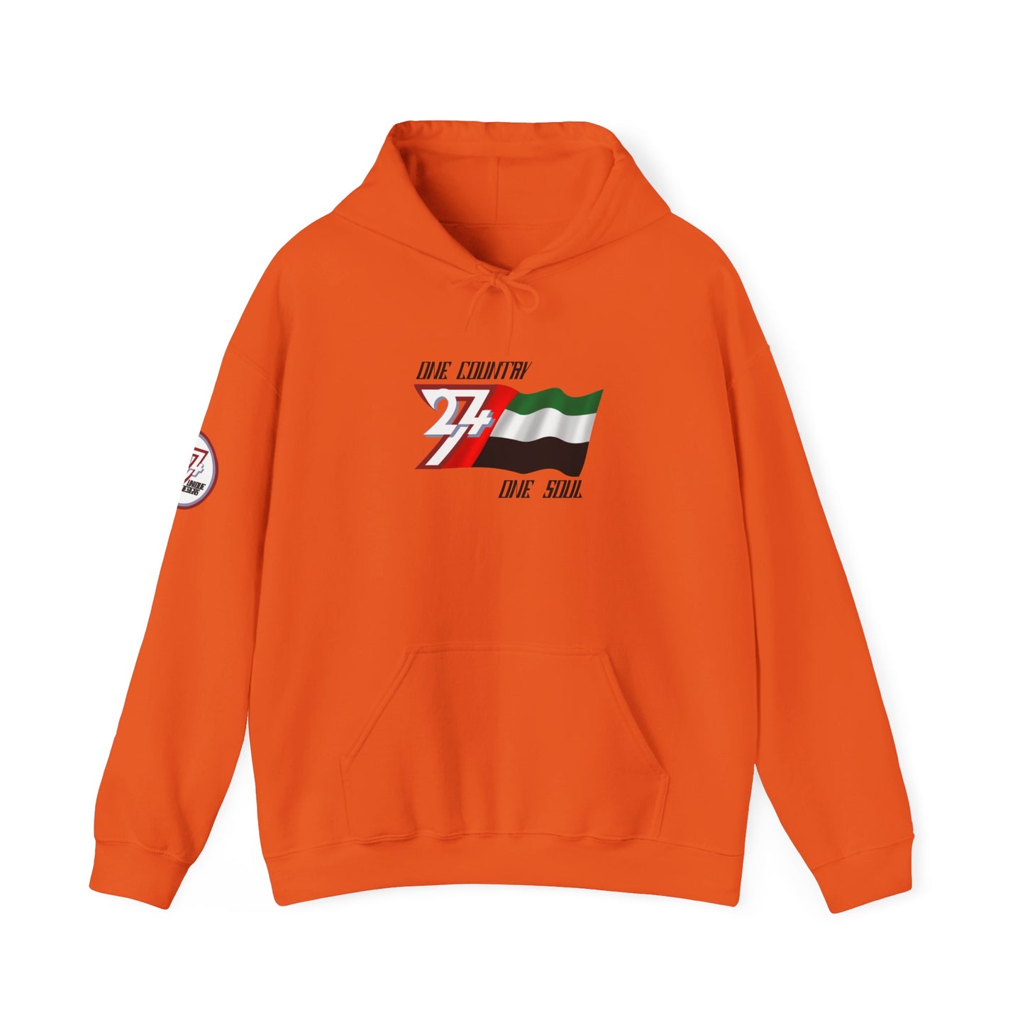 Unique Design United Arab Emirates Flag custom hoodie orange