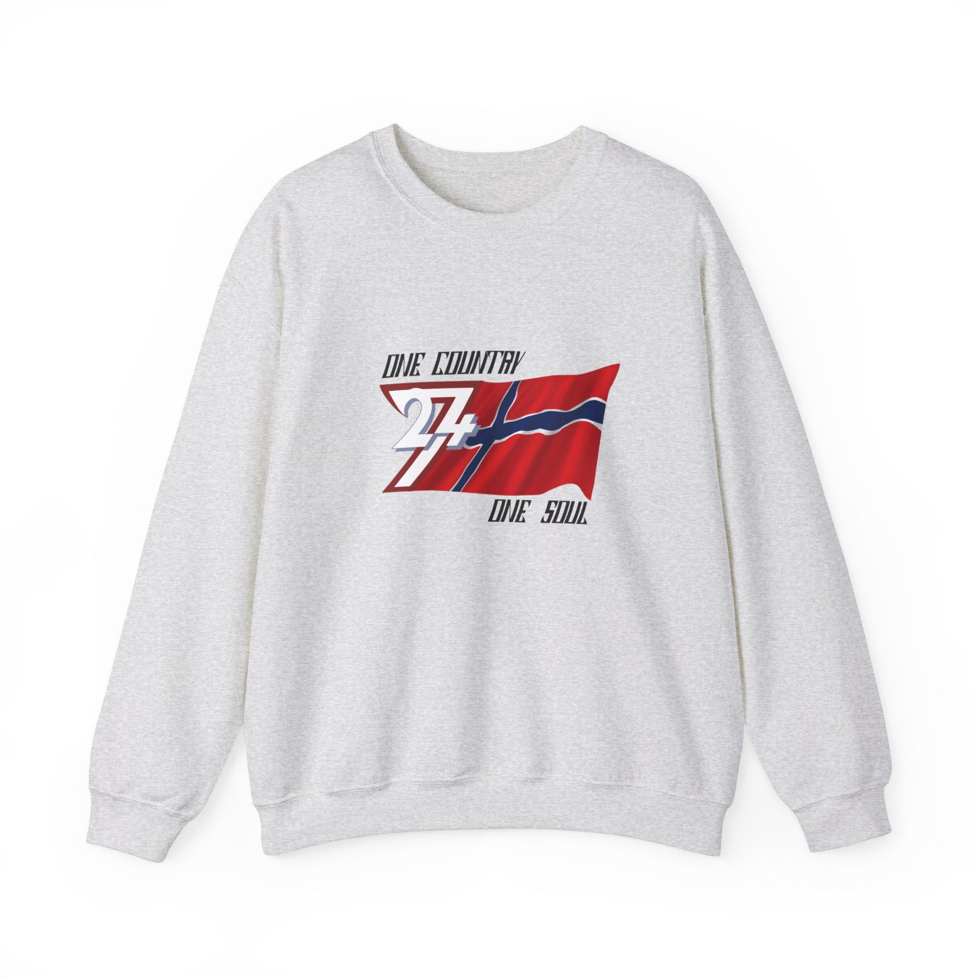 Unique Design Norway Flag sweatshirt ash