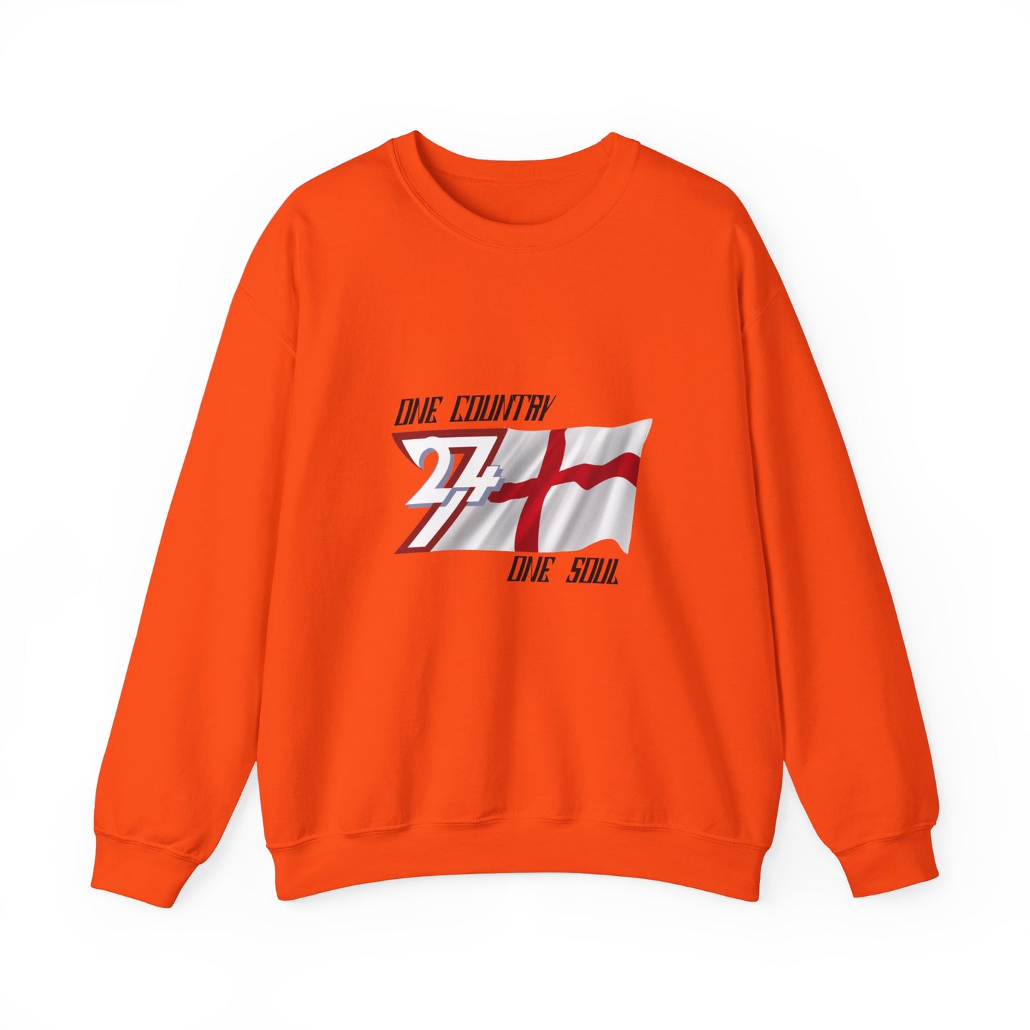 Unique Design England Flag sweatshirt orange