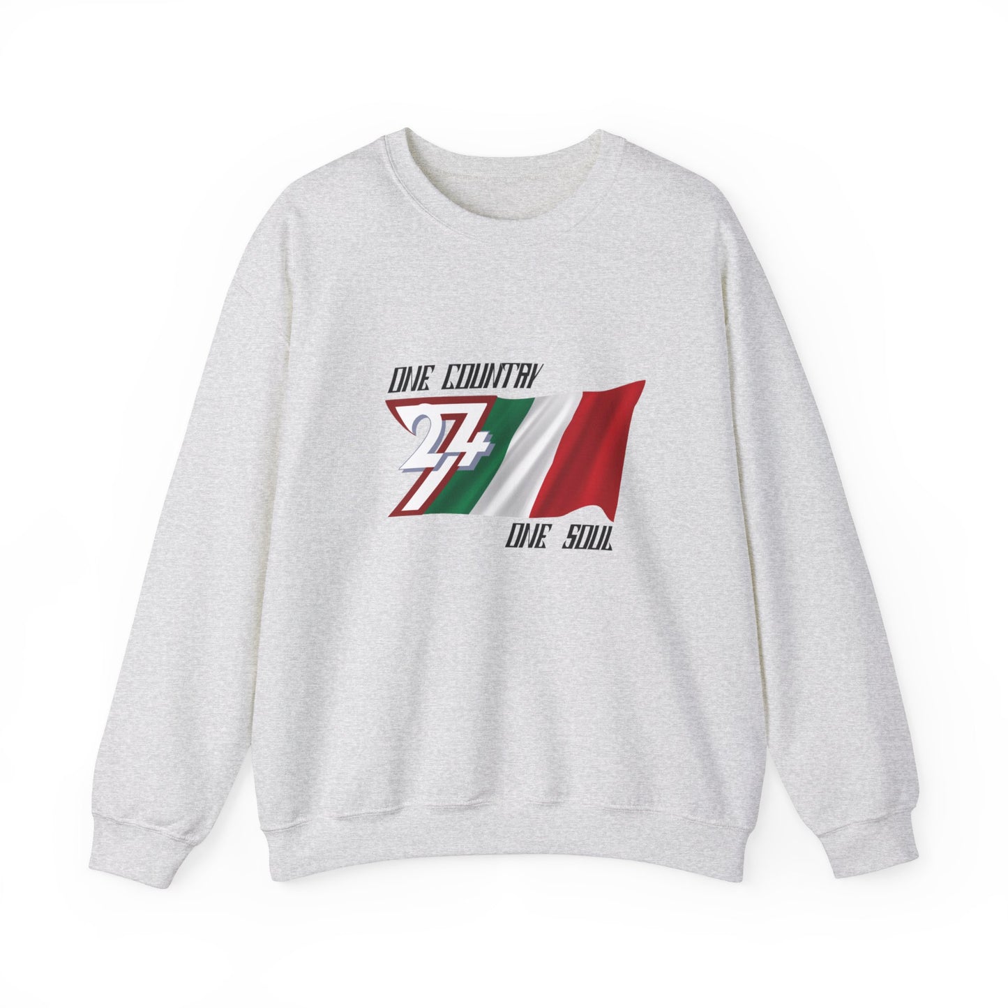 Unique Design Italy Flag sweatshirt ash