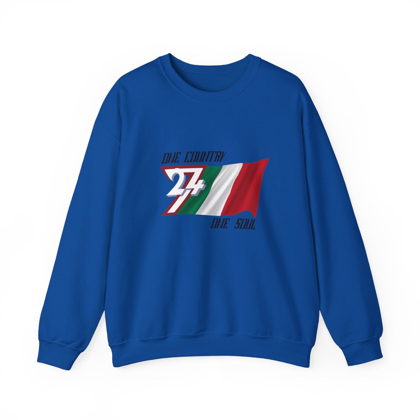 Unique Design Italy Flag sweatshirt royal