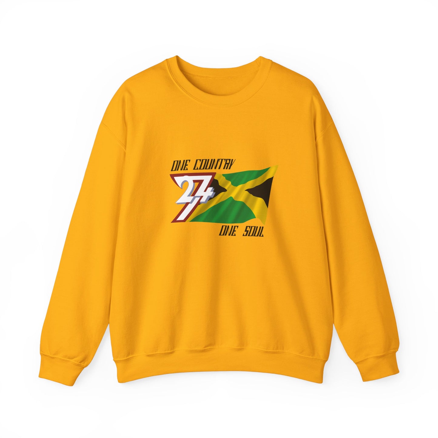 Unique Design Jamaica Flag sweatshirt gold