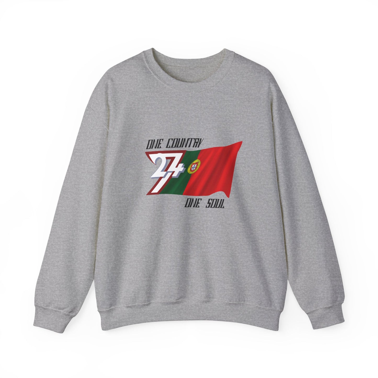 Unique Design 24/7 Portugal Flag Sweatshirt sport grey