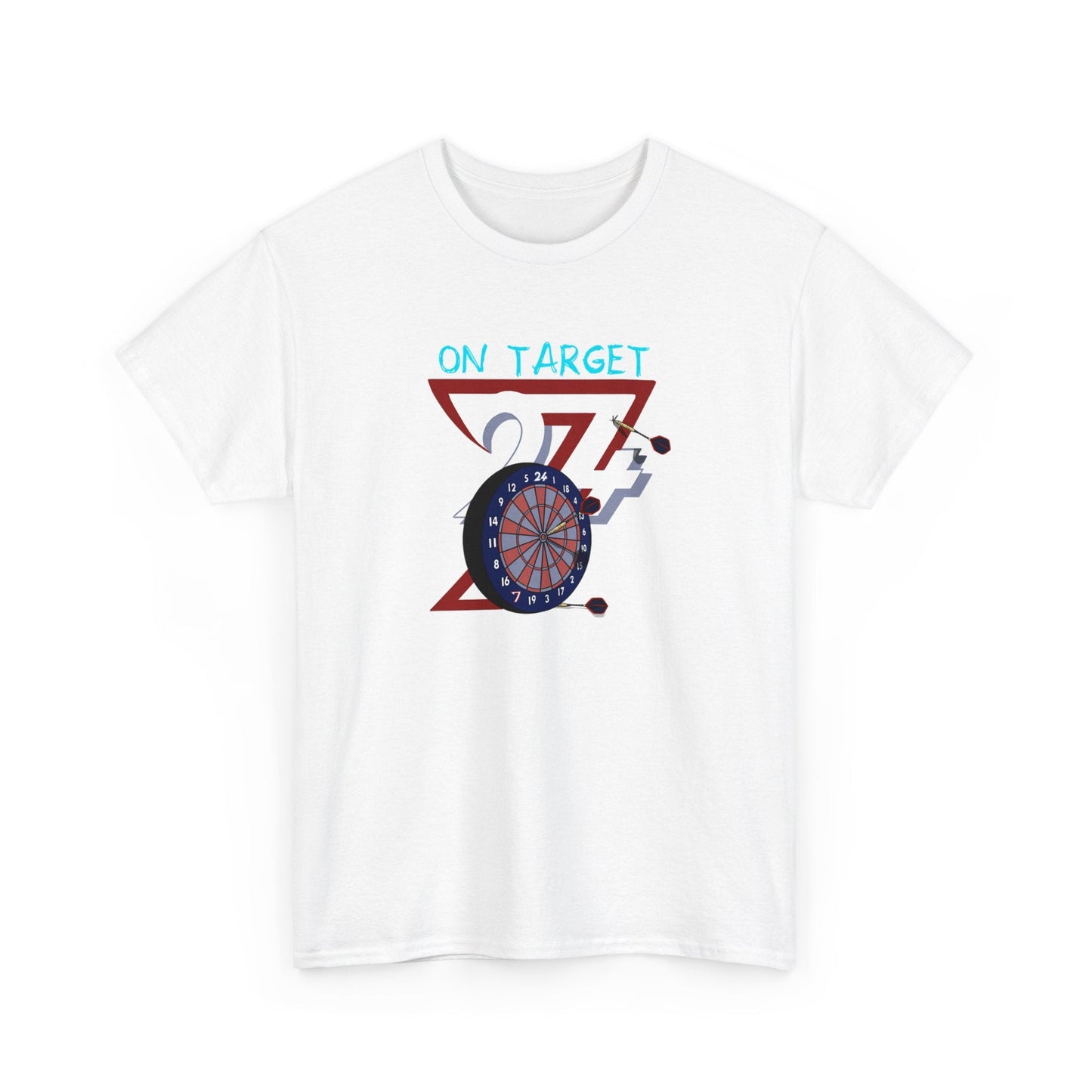 Unique Design Darts Custom T-shirt white