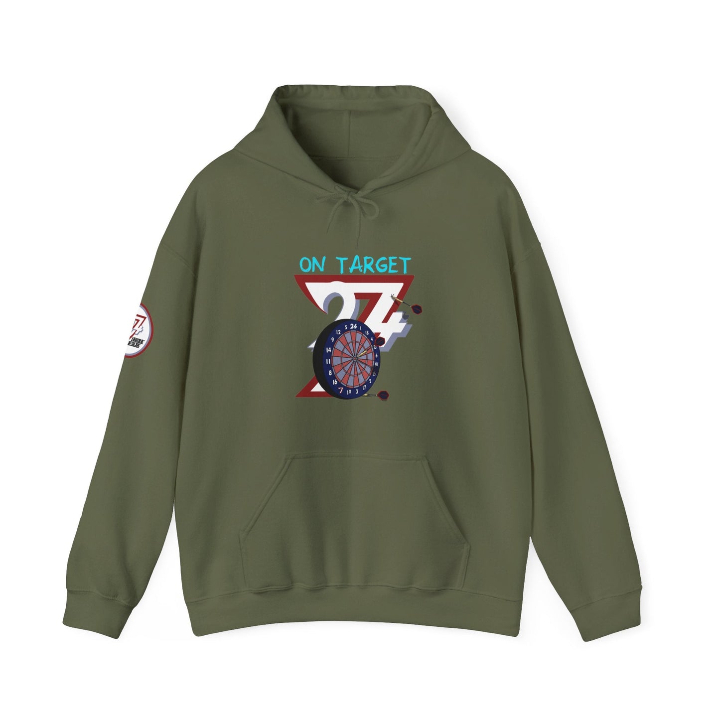 Unique Design Darts Hoodie military green