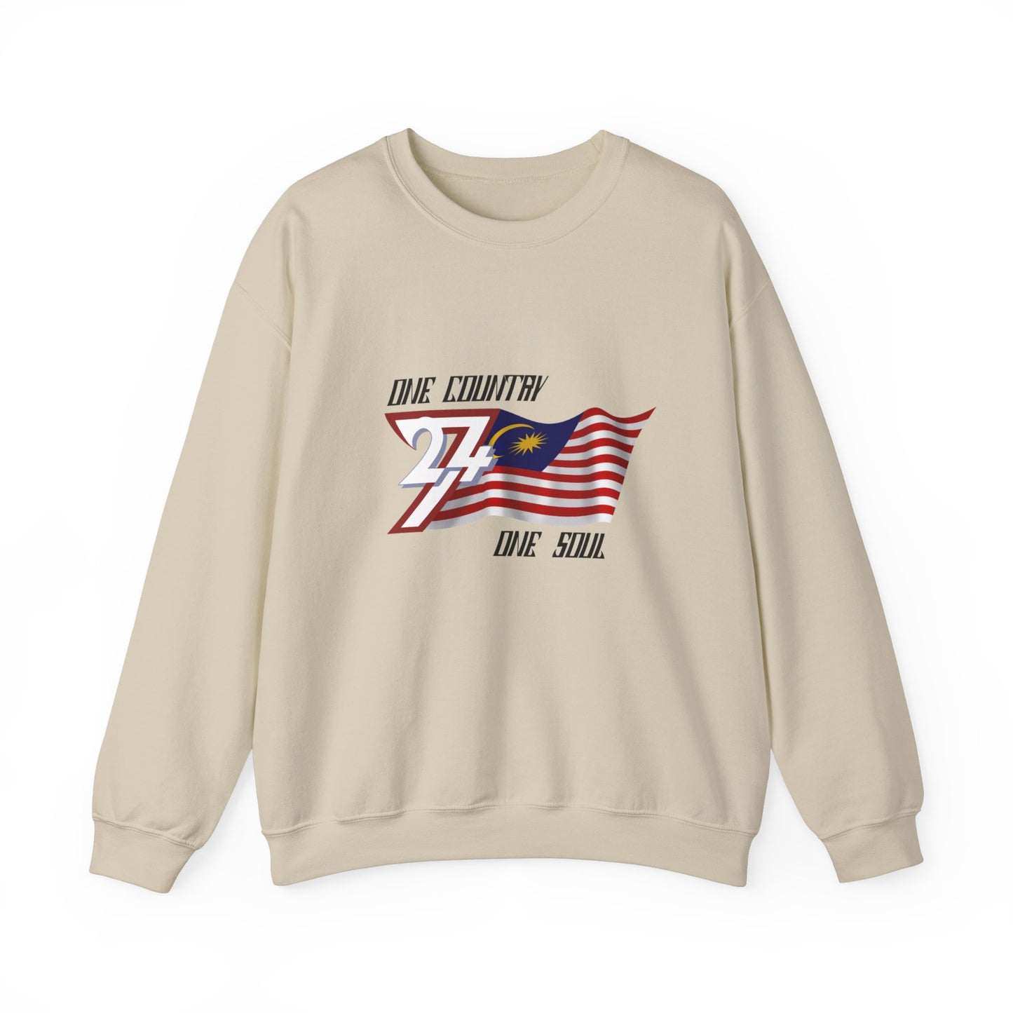 Unique Design Malaysia Flag sweatshirt sand