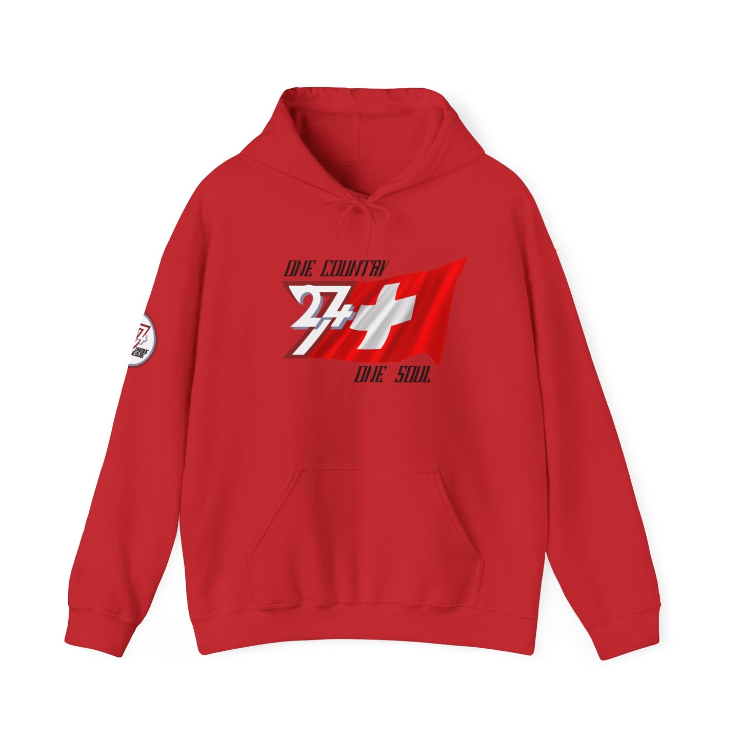 Unique Design Switzerland Flag custom hoodie red