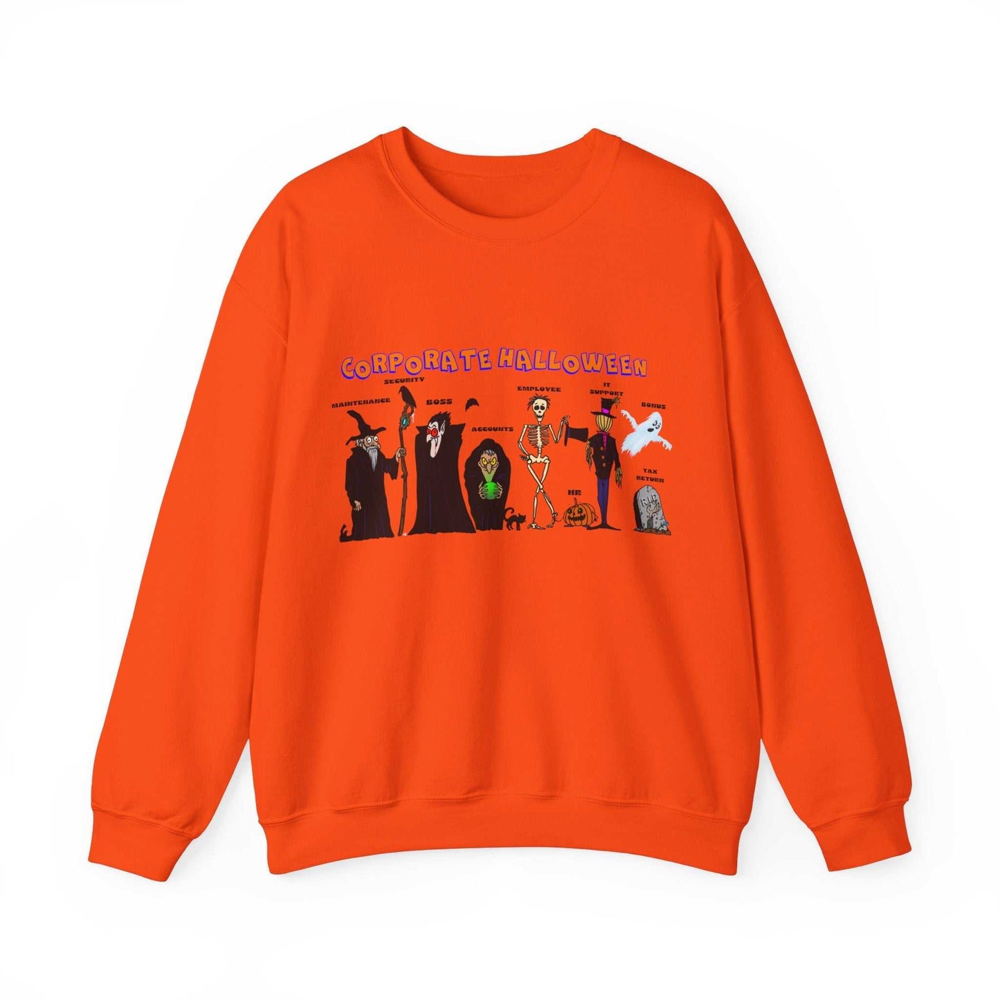 Sweatshirt for Halloween Funny Halloween Sweatshirt orange